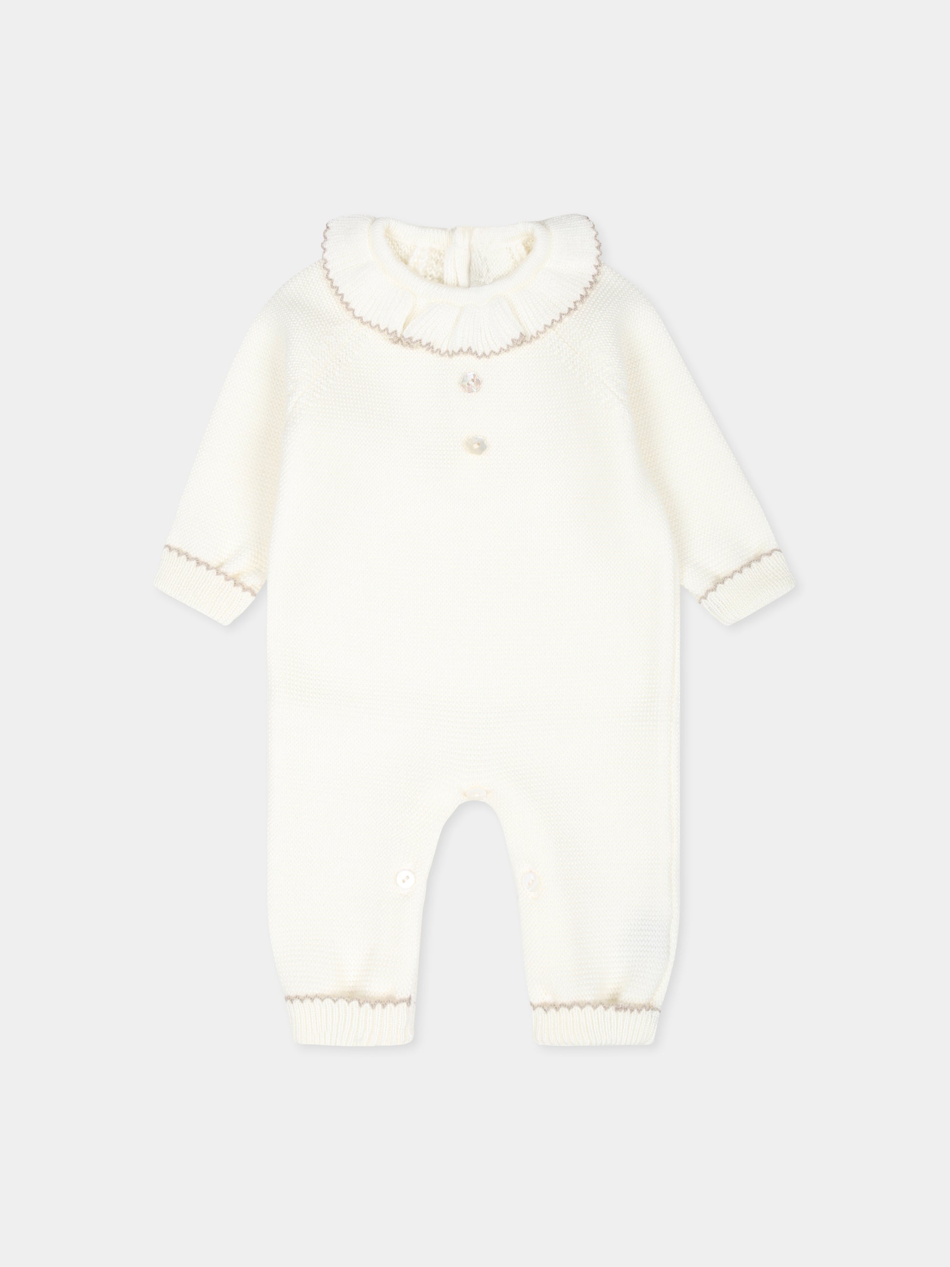 Tutina avorio per neonata,Little Bear,9123 LATTE/TORTORA