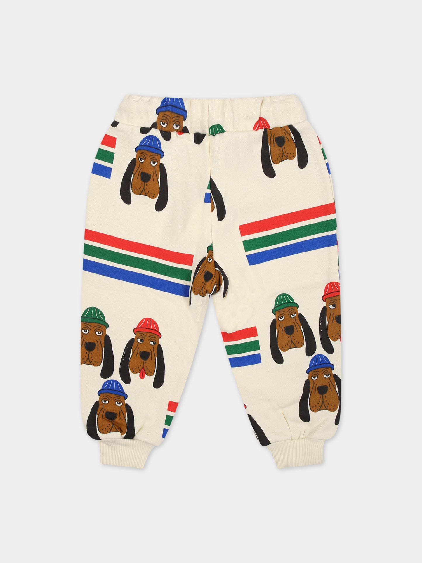 Pantaloni avorio per neonati con cani,Mini Rodini,2413011500