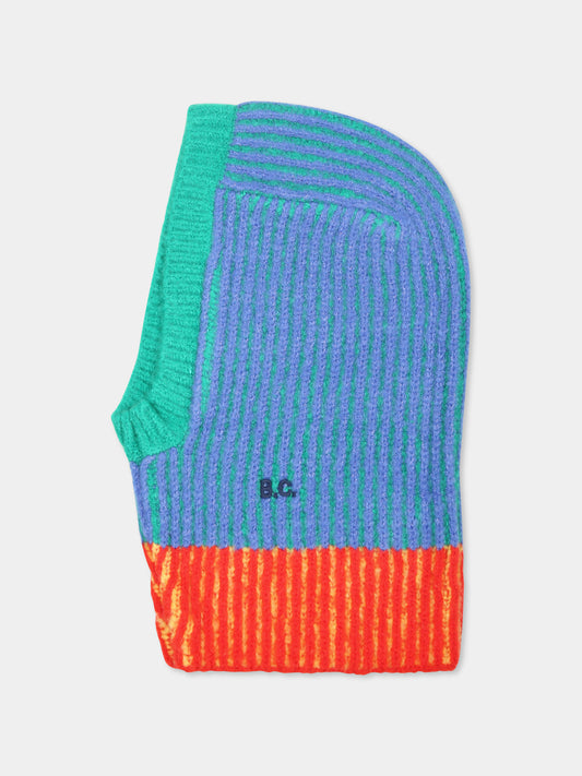 Balaclava azzurra per bamibni con logo,Bobo Choses,B224AH033
