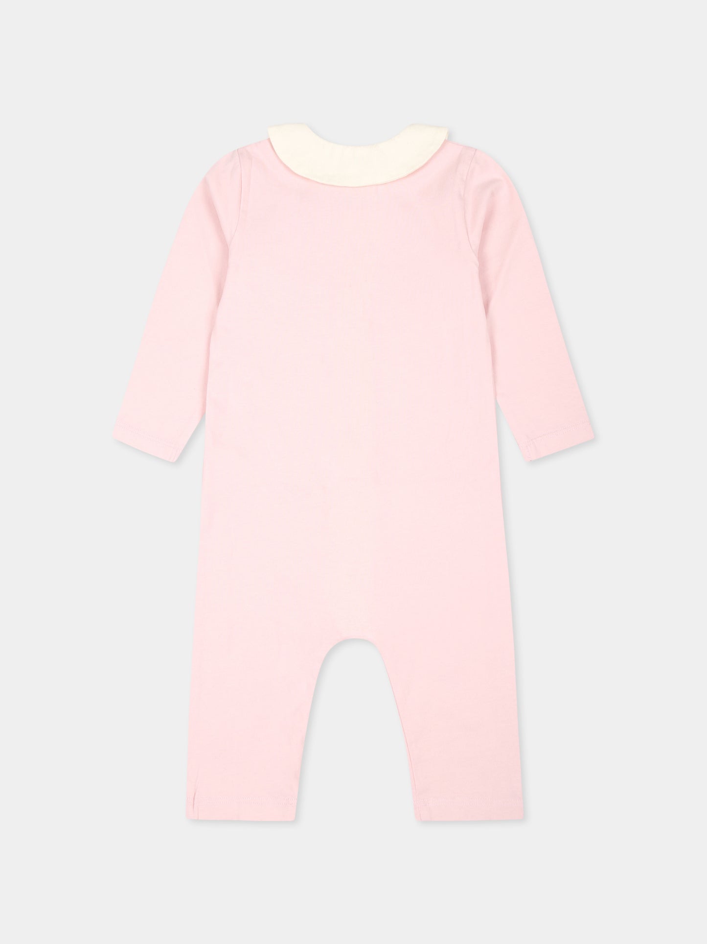 Tutina rosa per neonata con logo,Off White,OGXG002F24JER0013C10