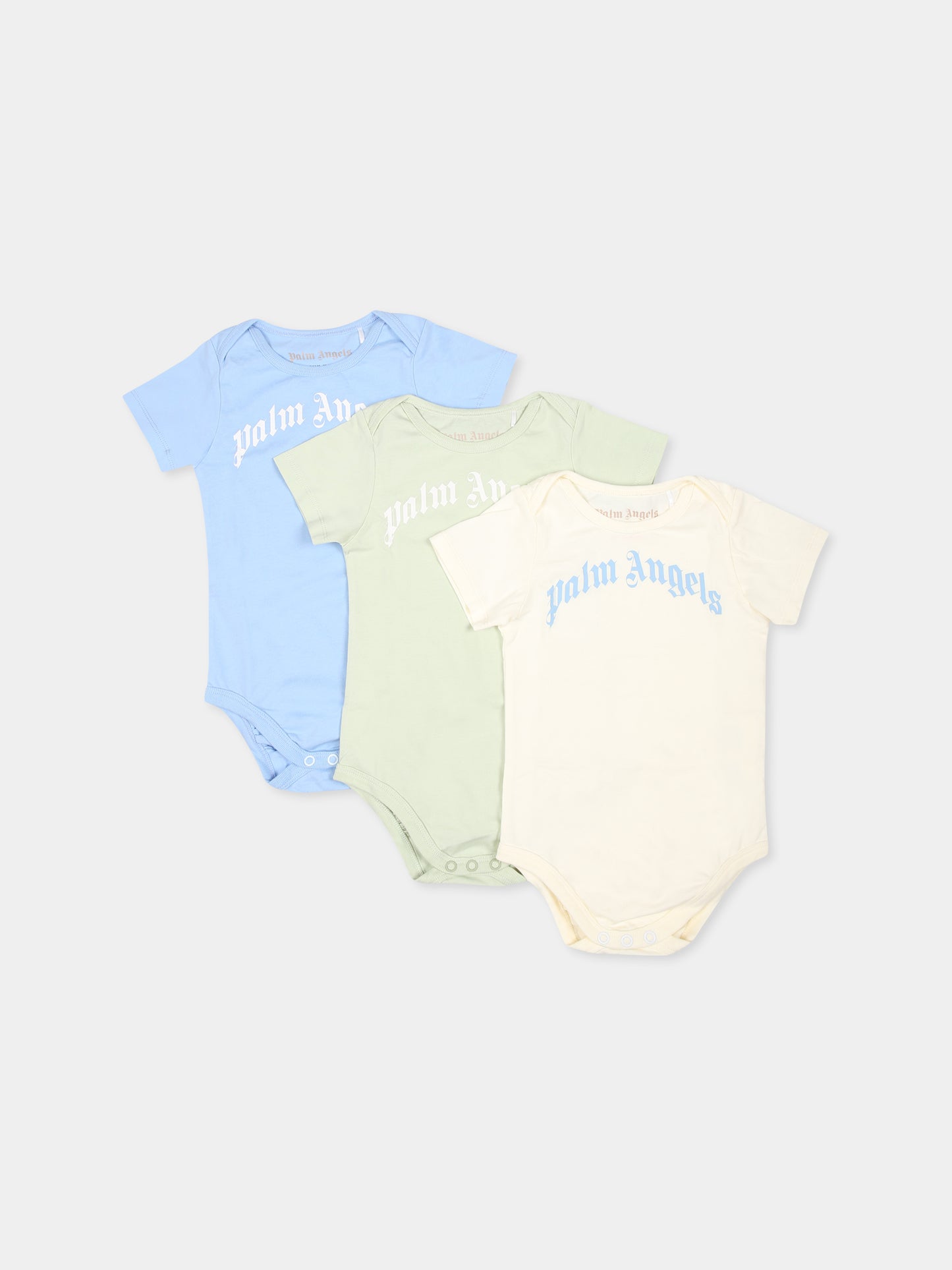 Set body multicolor per neonato con logo,Palm Angels,PB2X017F24JER0014003