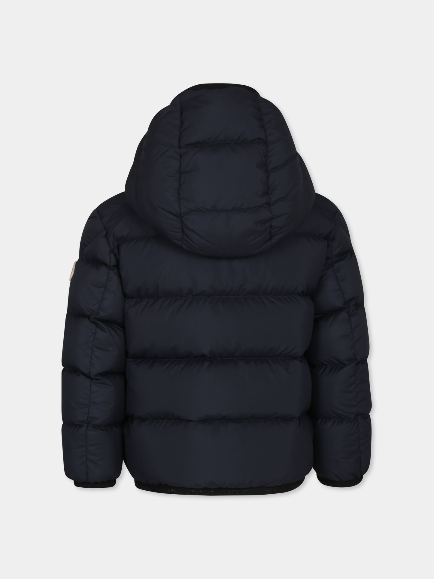 Piumino Mattan blu per bambino con patch logato,Moncler Kids,J2954 1A00058 549SK 77G