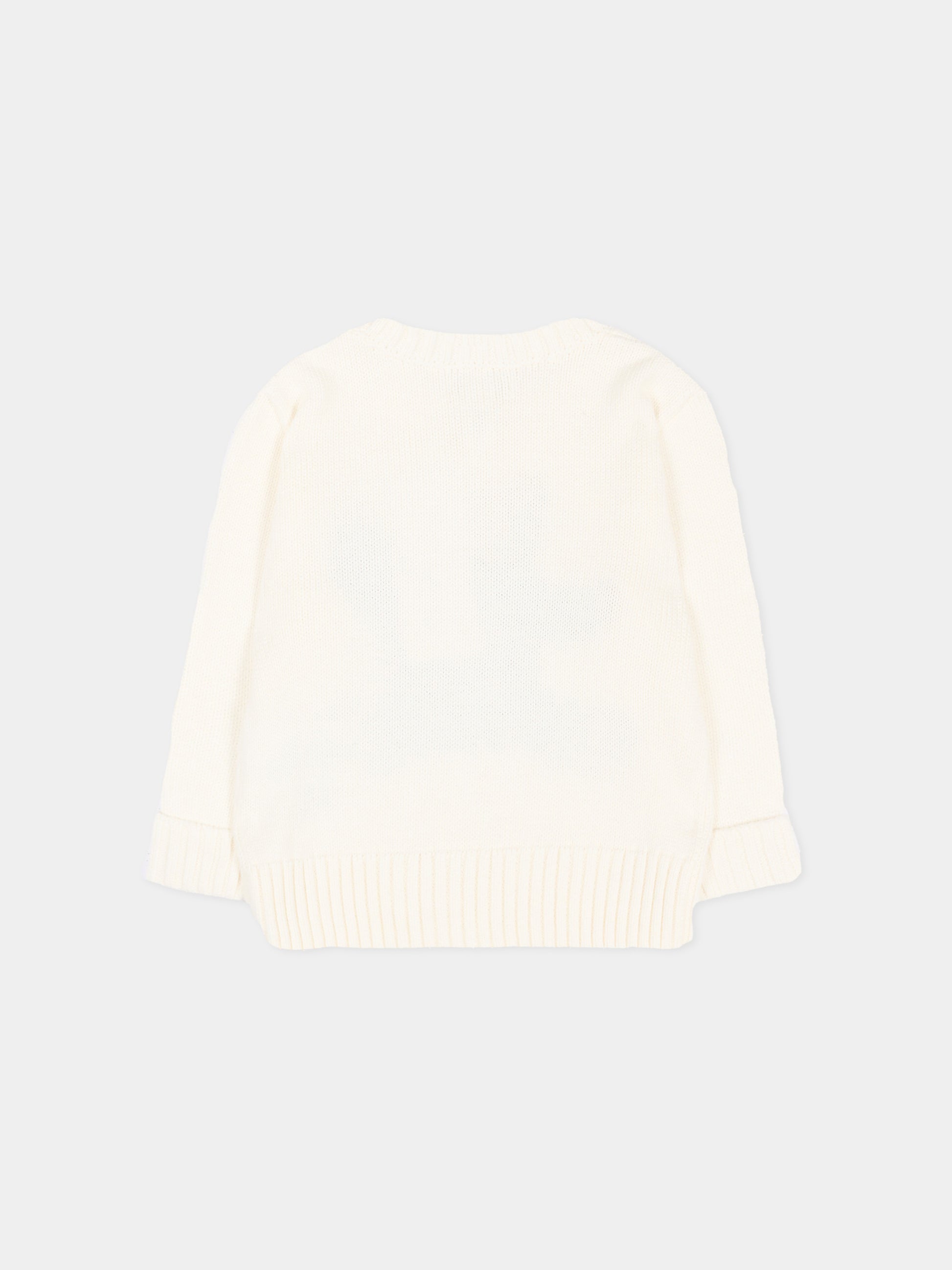 Maglione avorio Polo Bear per neonato,Ralph Lauren Kids,669571003