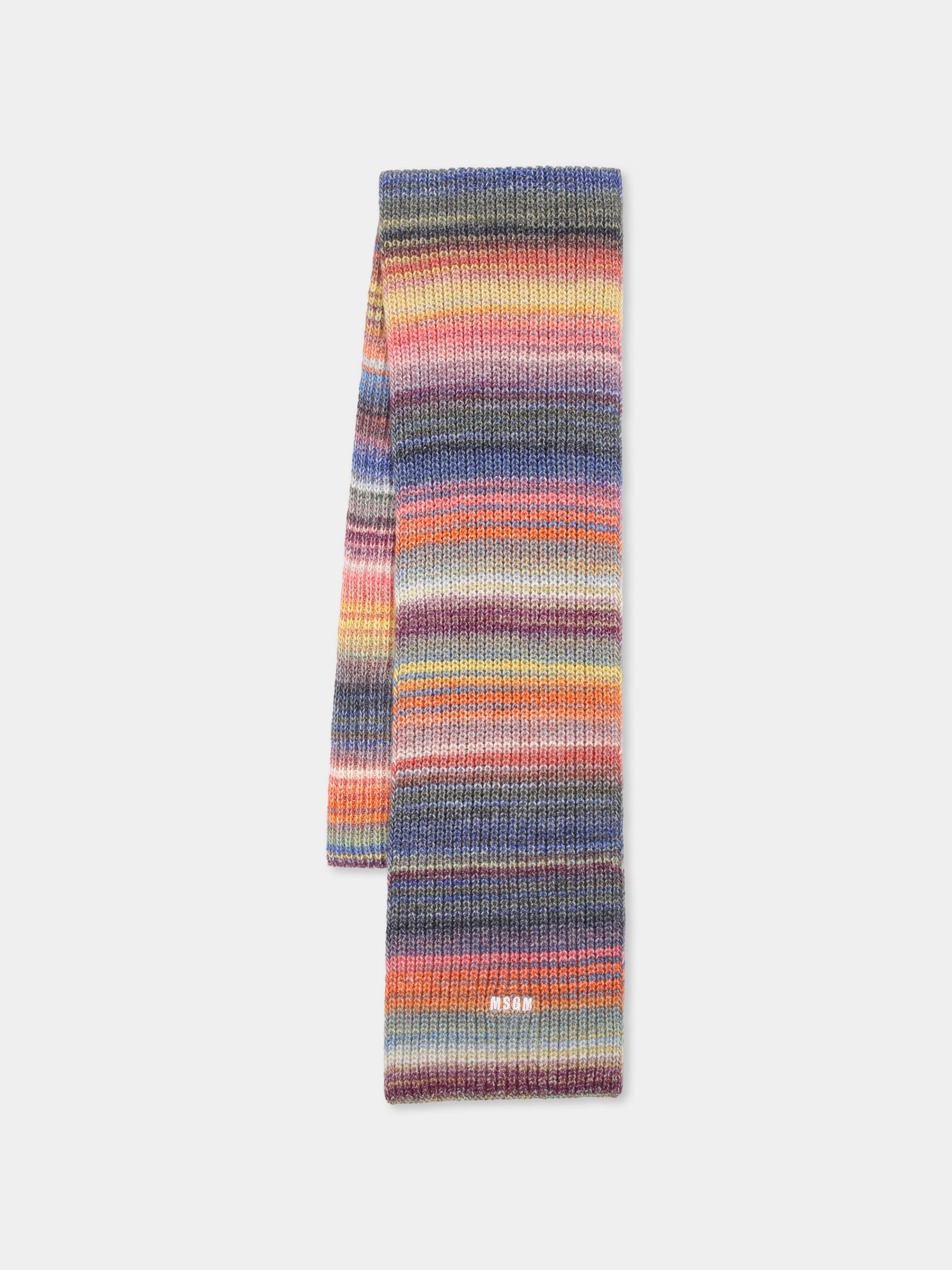 Sciarpa multicolor per bambino con logo,Msgm Kids,F4MSJBSC251 140