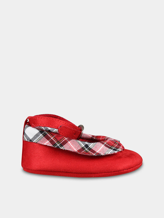 Ballerine rosse per neonata,Monnalisa,39D016 4757 0043