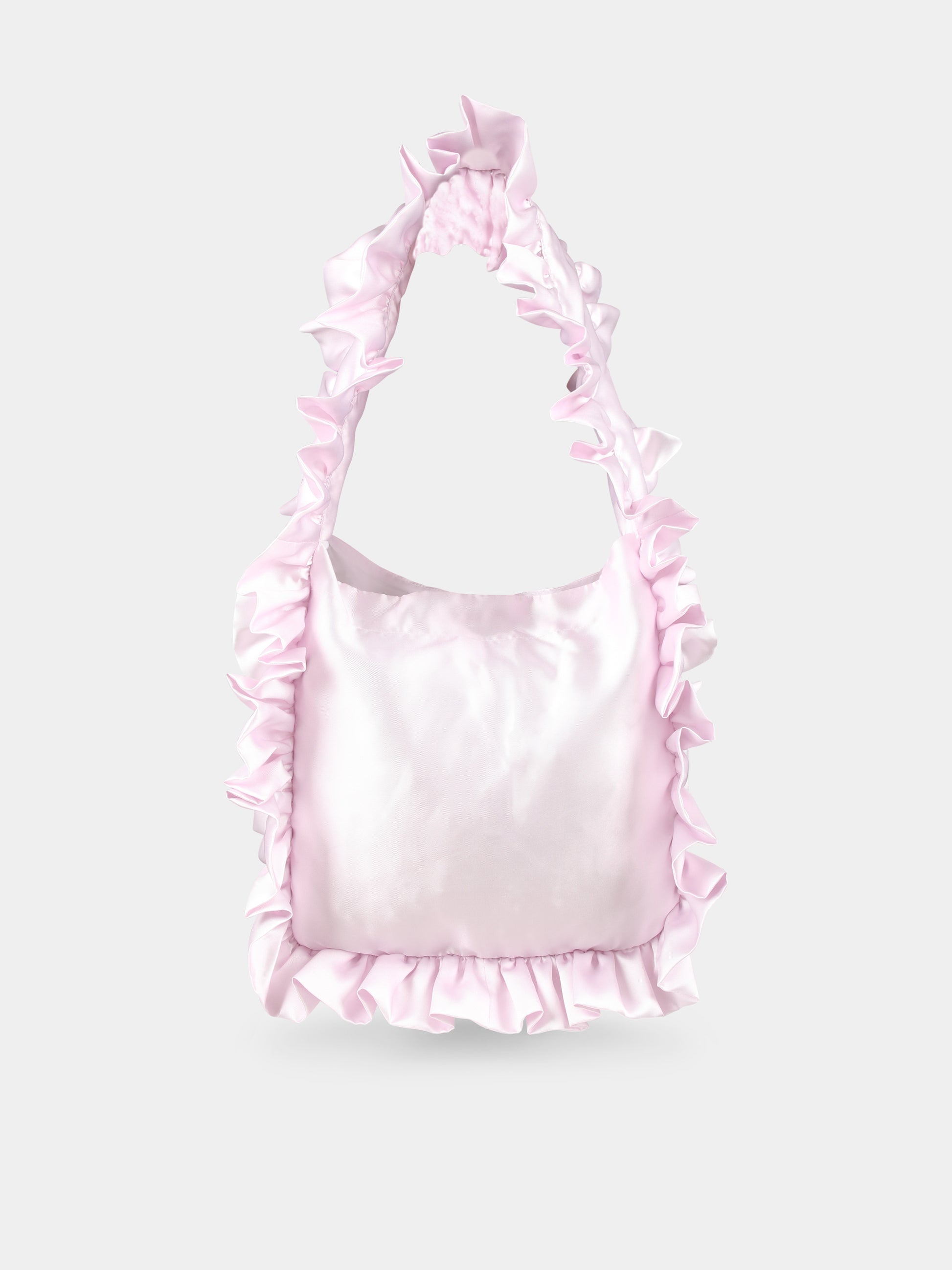 Borsa rosa per bambina con stampa cane,Caroline Bosmans,AW24 9203A 60B 0026