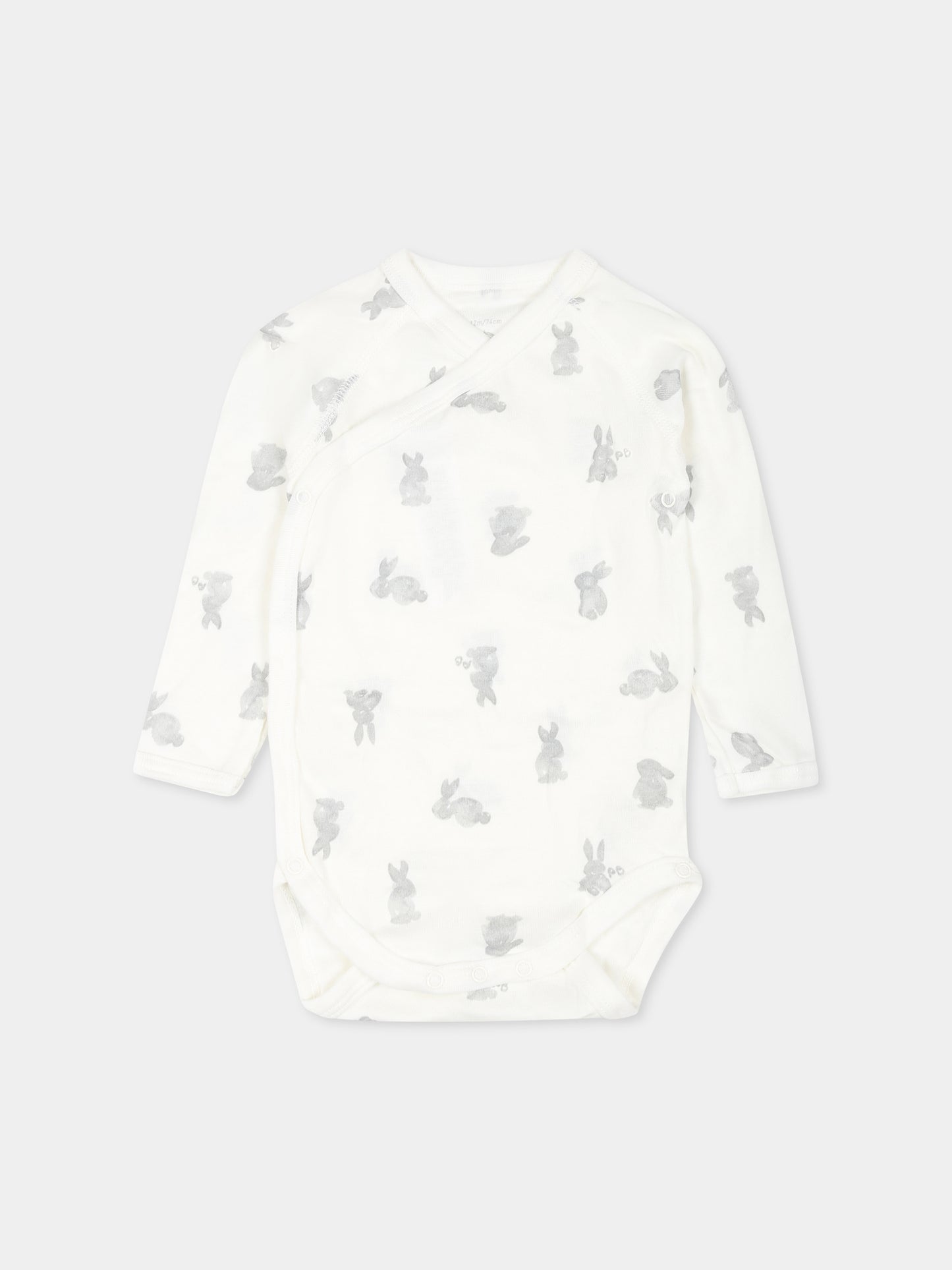 Set bianco per neonati con conigli e stelle,Petit Bateau,A0ASC VARIANTE 1 00