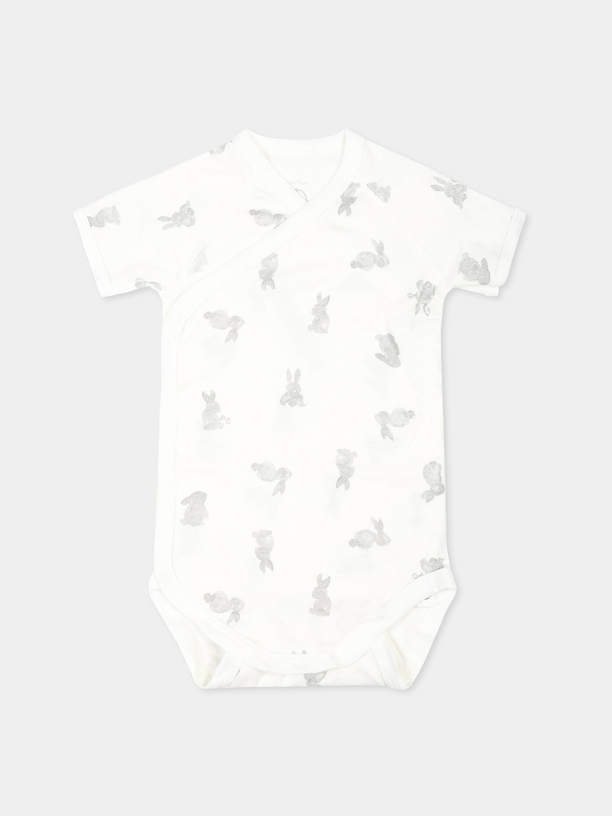 Set bianco per neonati con conigli e stelle,Petit Bateau,A0AV0 VARIANTE 1 00