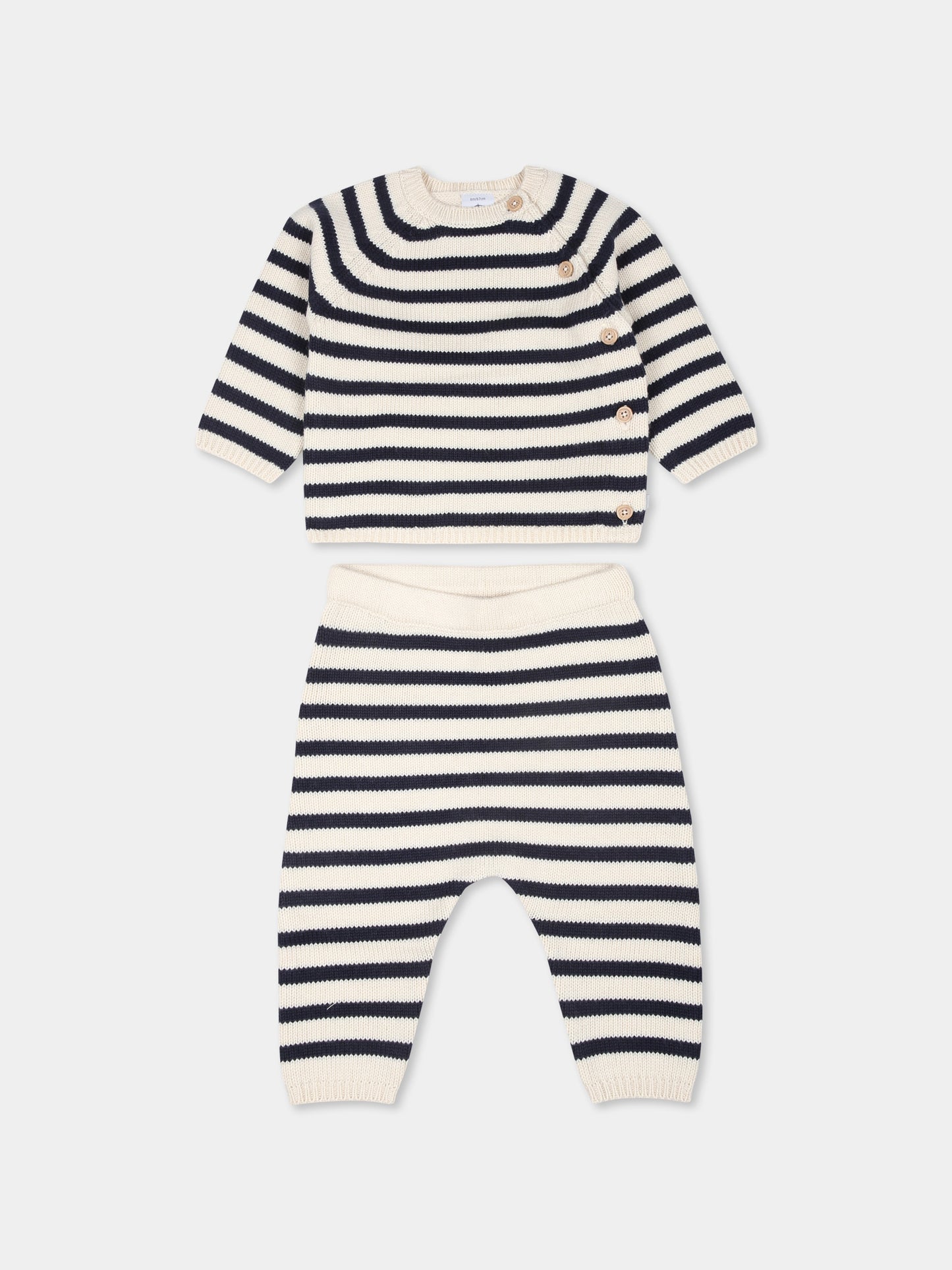 Completo nascita multicolor per neonati,Petit Bateau,A0AZM AVALANCHE/SMOKING 01