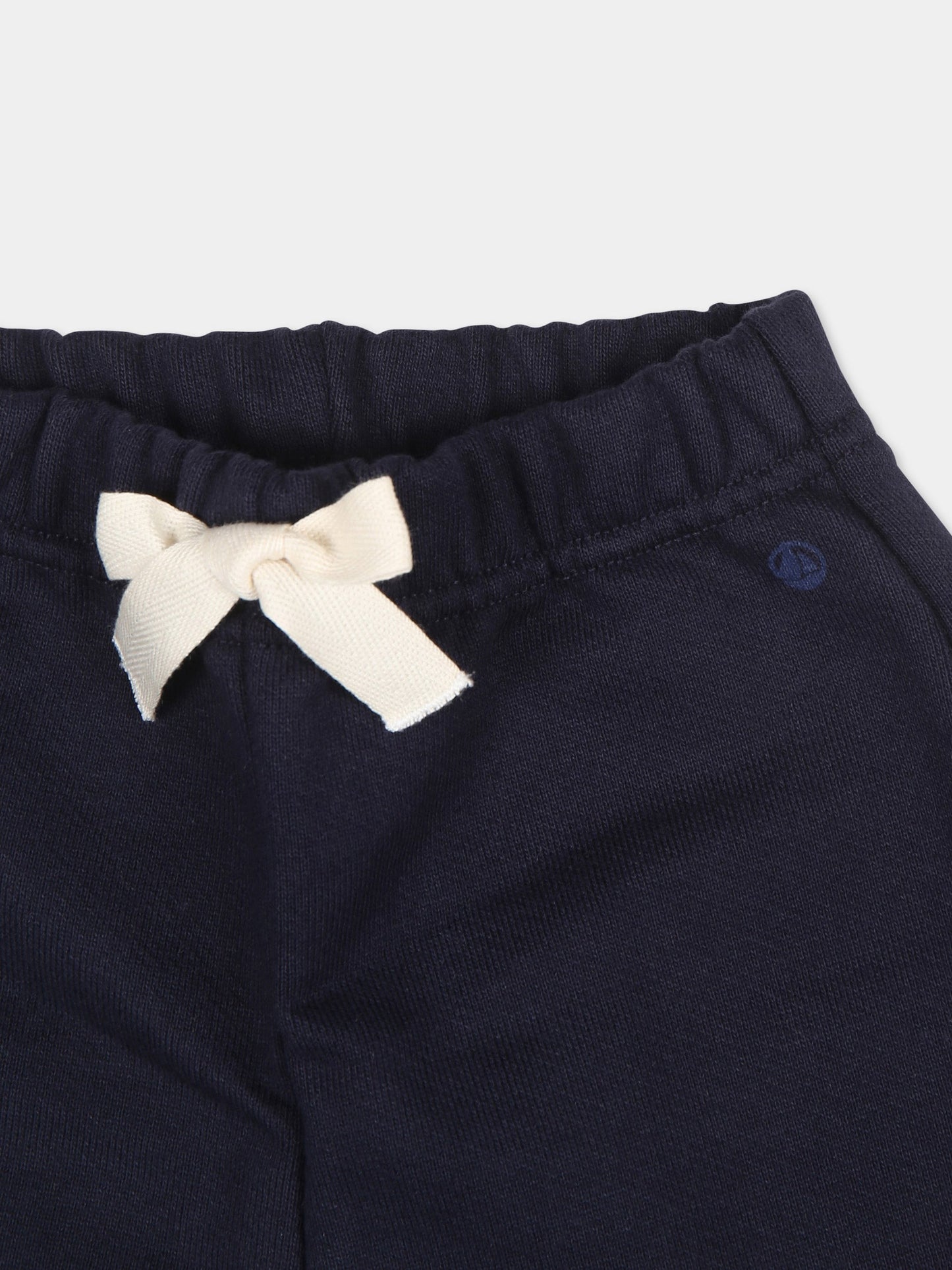 Pantaloni blu per neonato con logo,Petit Bateau,A0BQ0 SMOKING 03