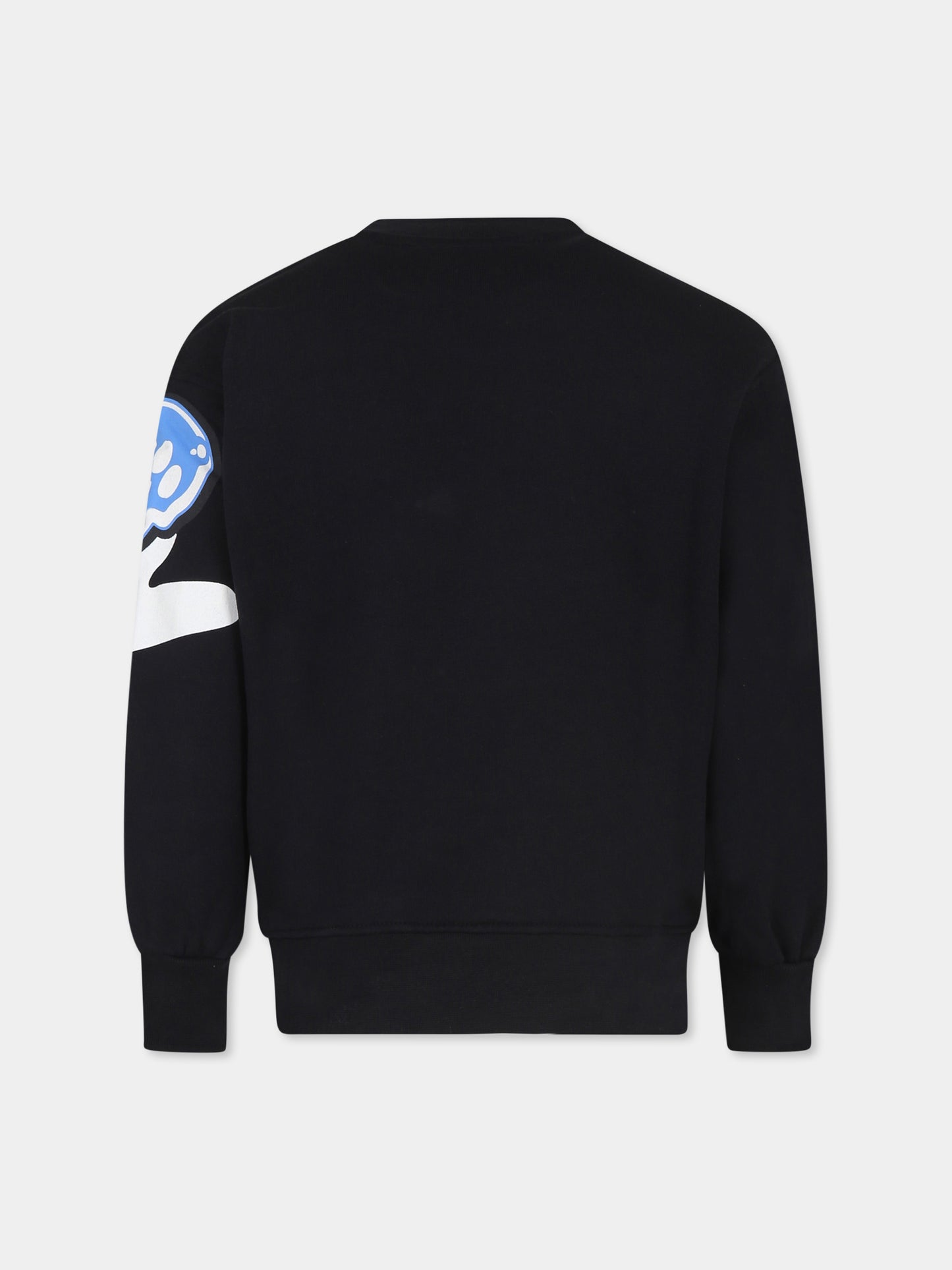 Black sweatshirt for kids with logo
