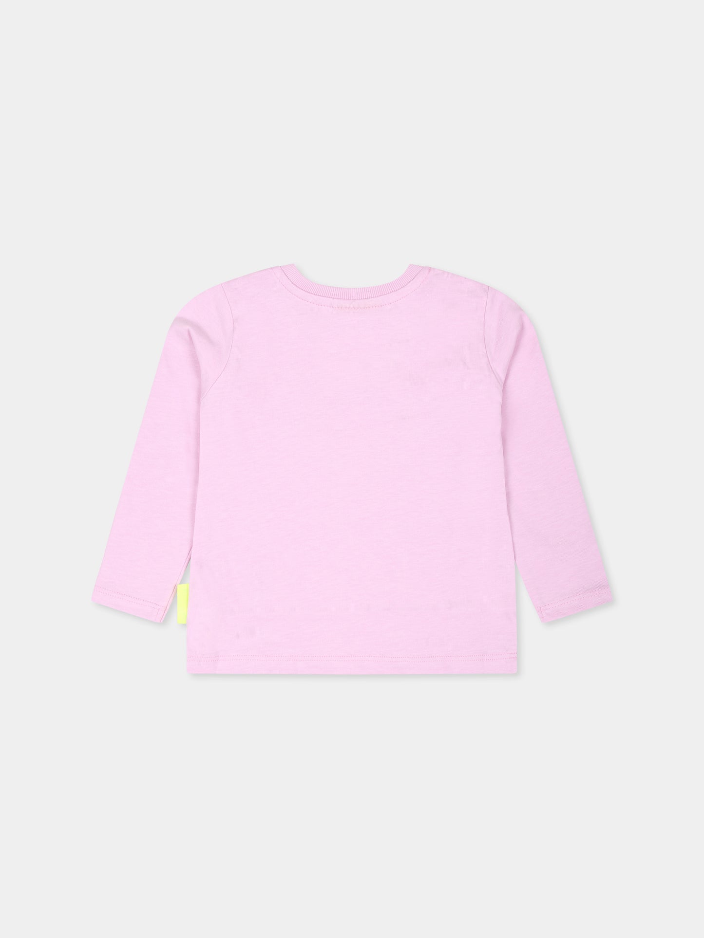 T-shirt rosa per neonati con stampa Bear,Barrow,F4BKUNTH118 BW014