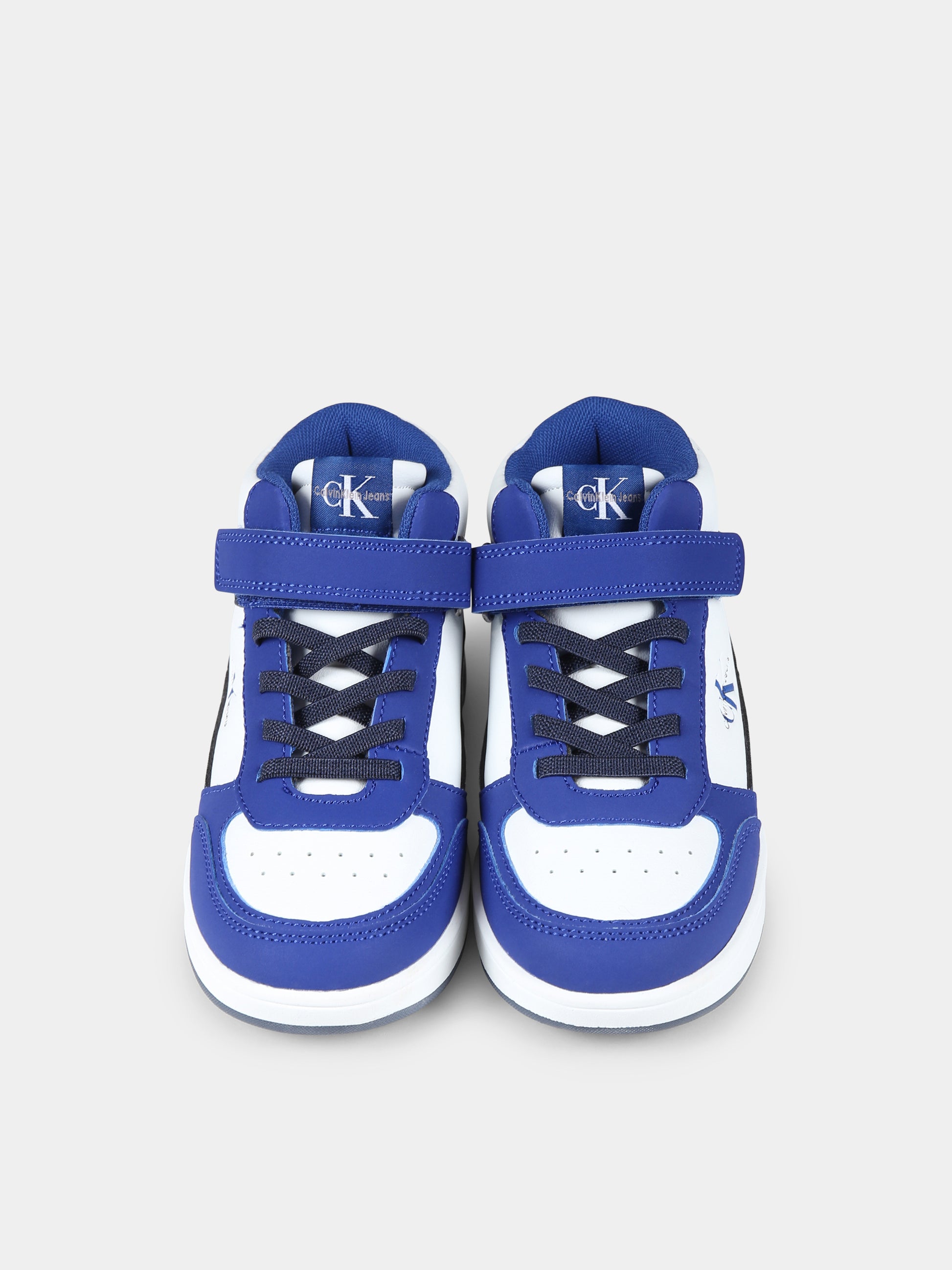 Sneakers azzurre per bambino con logo,Calvin Klein Kids,V1X9 81049 1355B054