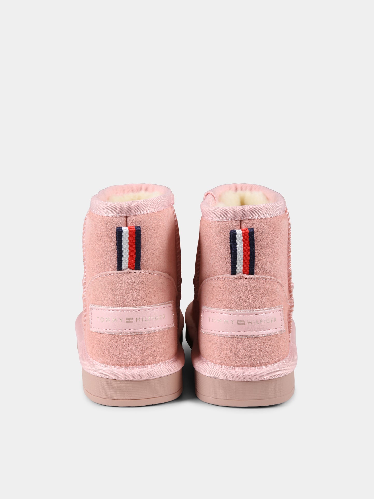 Stivaletti rosa per bambina con logo,Tommy Hilfiger Junior,T1A5 33614 0187302