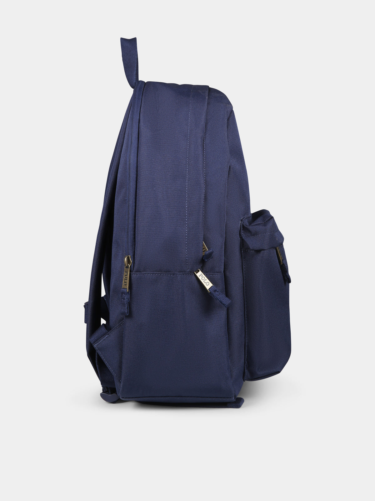 Zaino blu per bambino con Polo Bear,Ralph Lauren Kids,9AR149 BCV