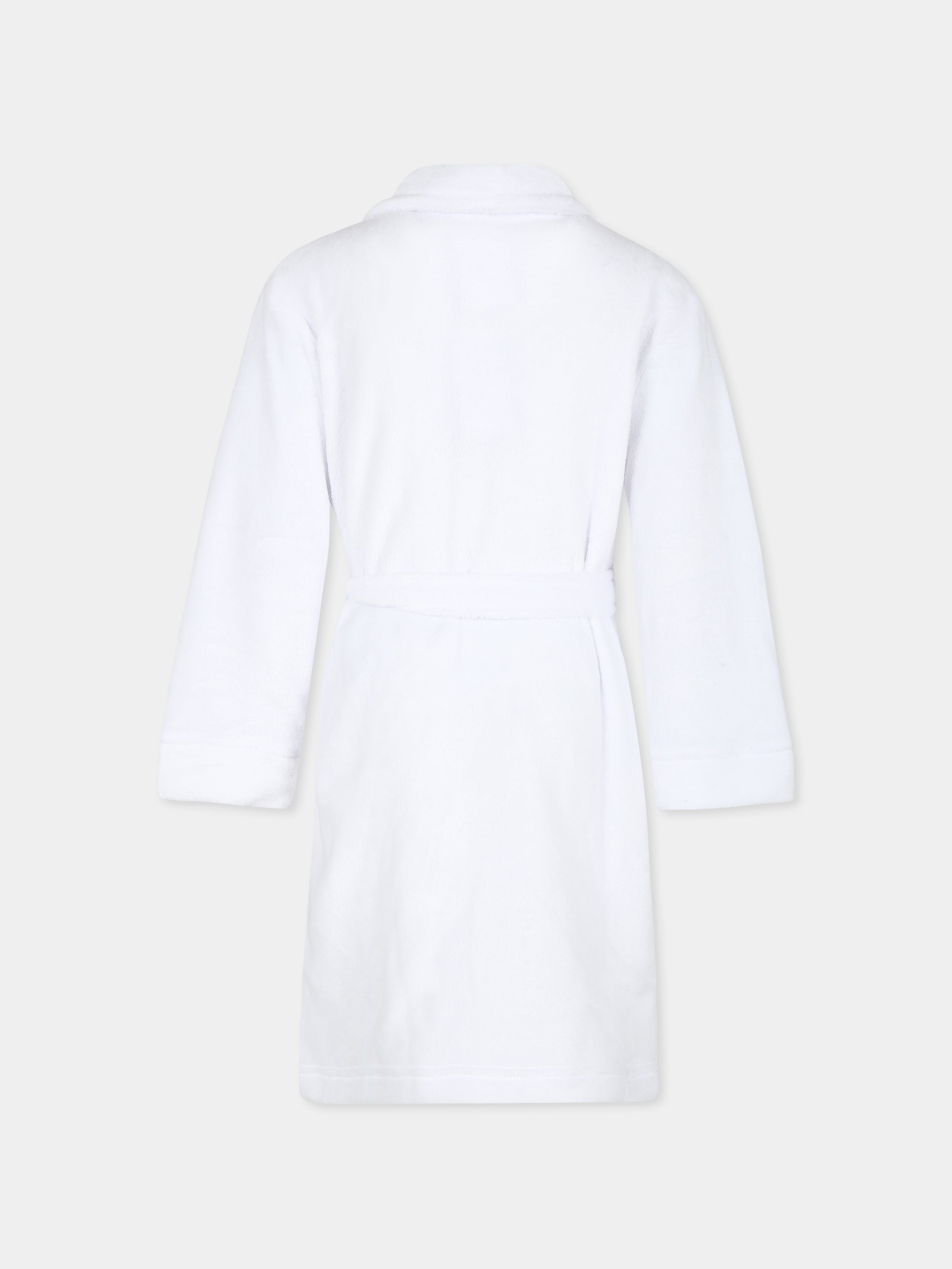 Vestaglia bianca per bambini con Polo Bear,Ralph Lauren Kids,7P0042 001