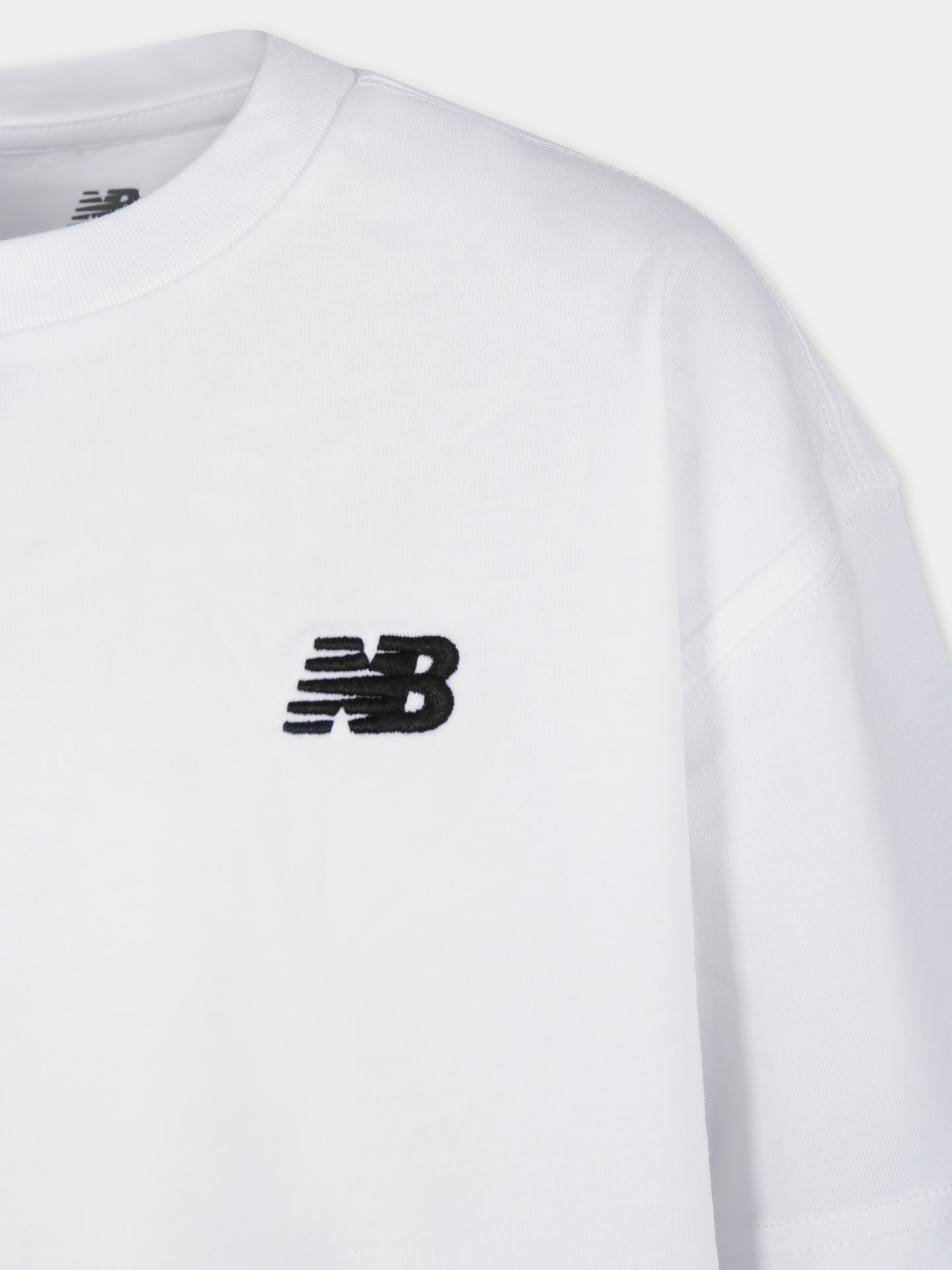 White t-shirt for kids with logo