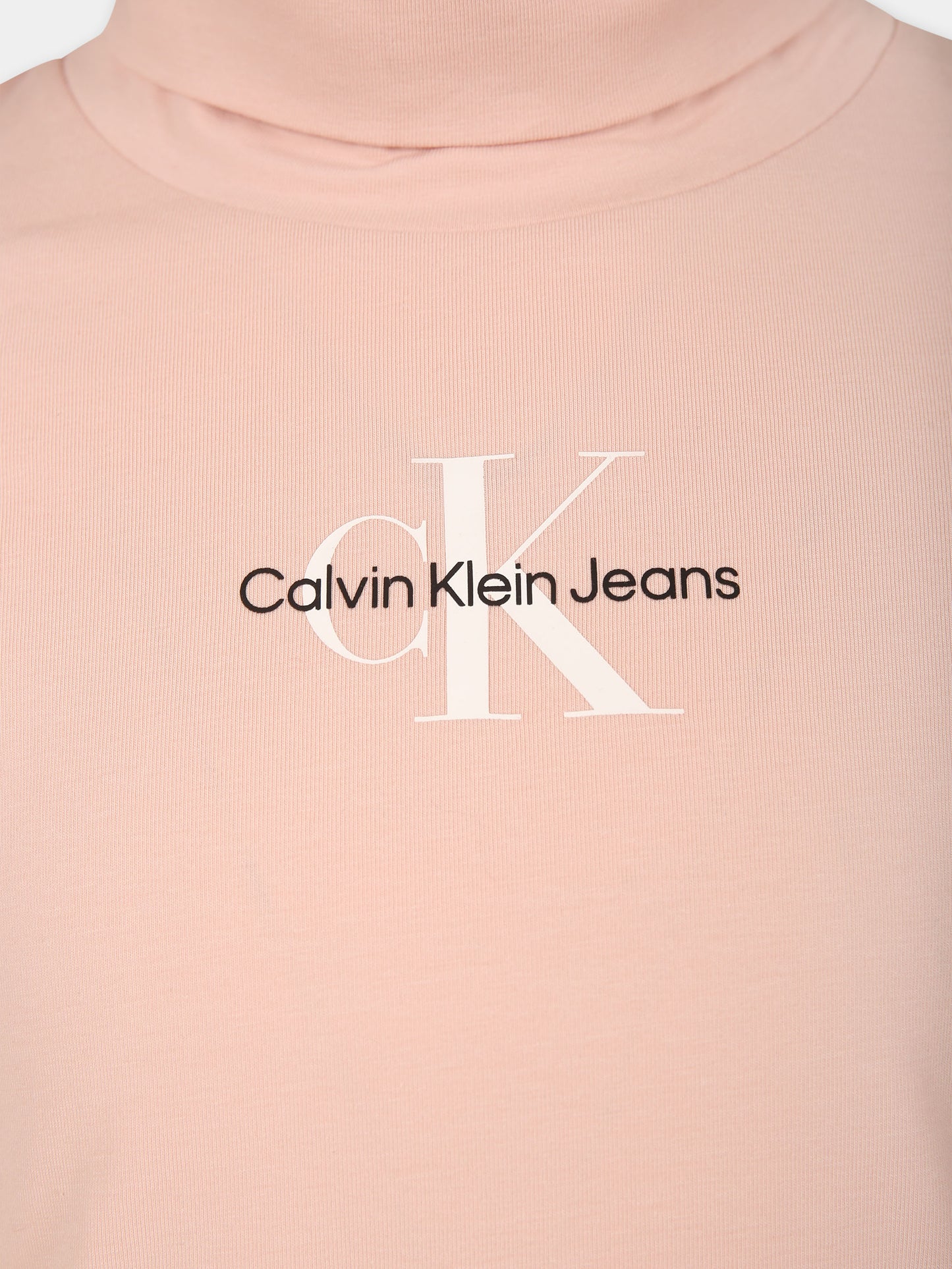 Dolcevita rosa per bambina con logo,Calvin Klein Kids,IG0IG02811J TER