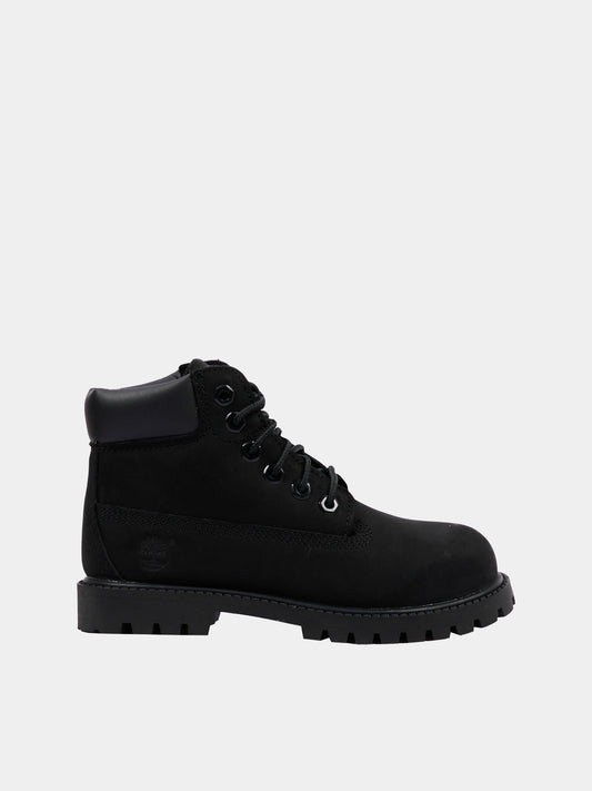 Anfibi neri per bambini con logo,Timberland,TB1128070011