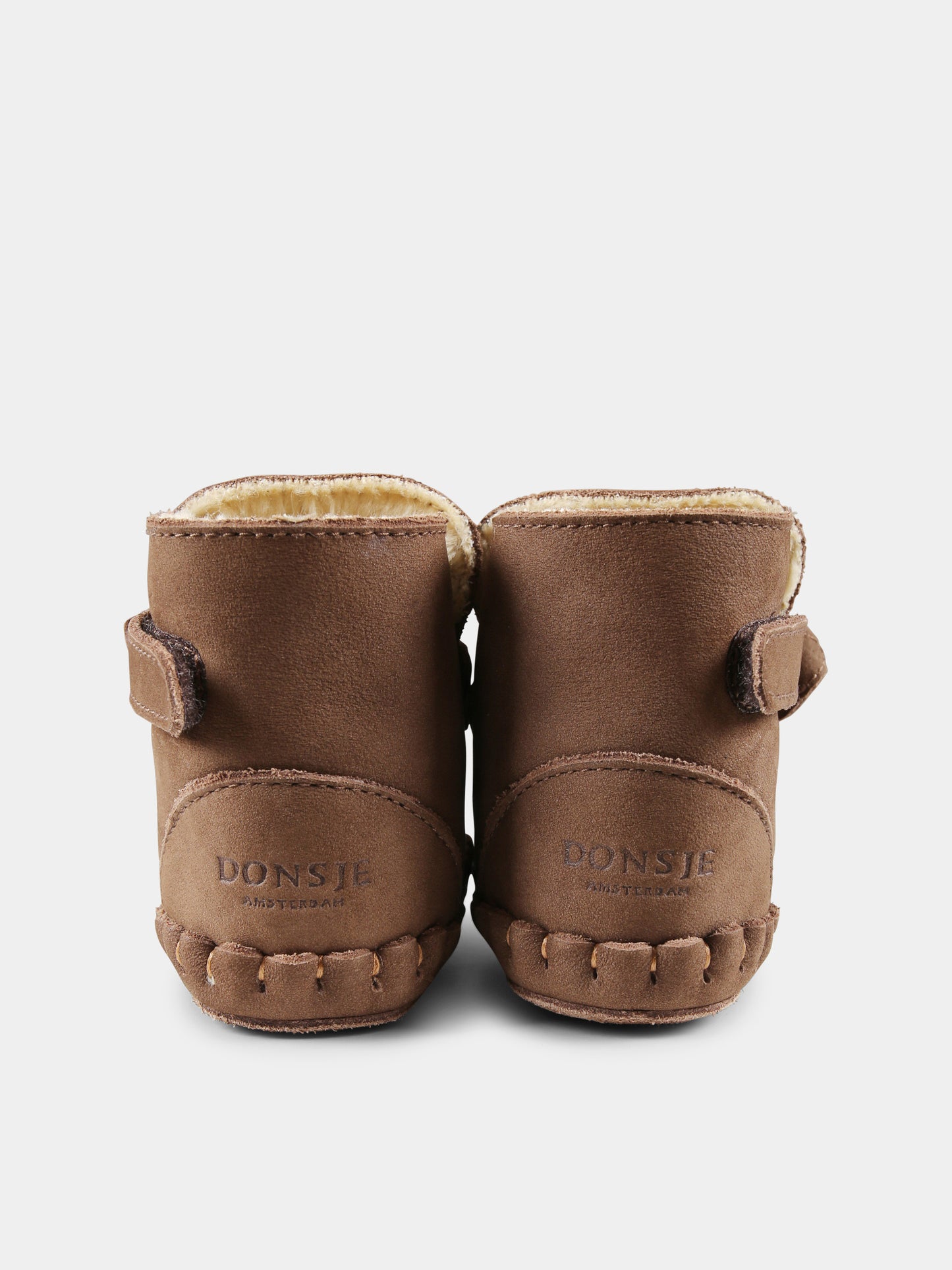 Stivaletti marroni per neonati con cervo,Donsje,1028303 NL148