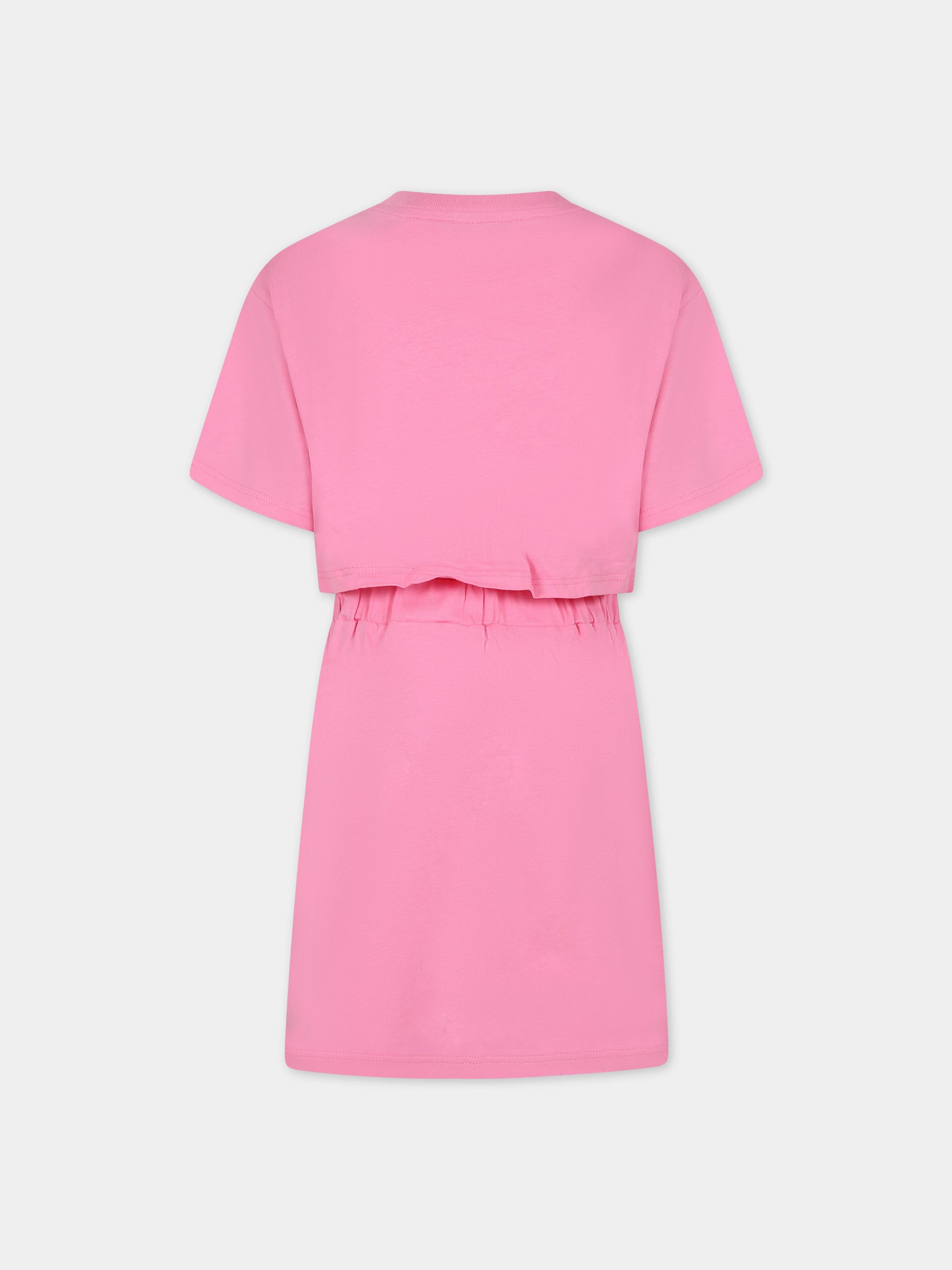 Vestito rosa per bambina con logo,Marc Jacobs,W12433 44G