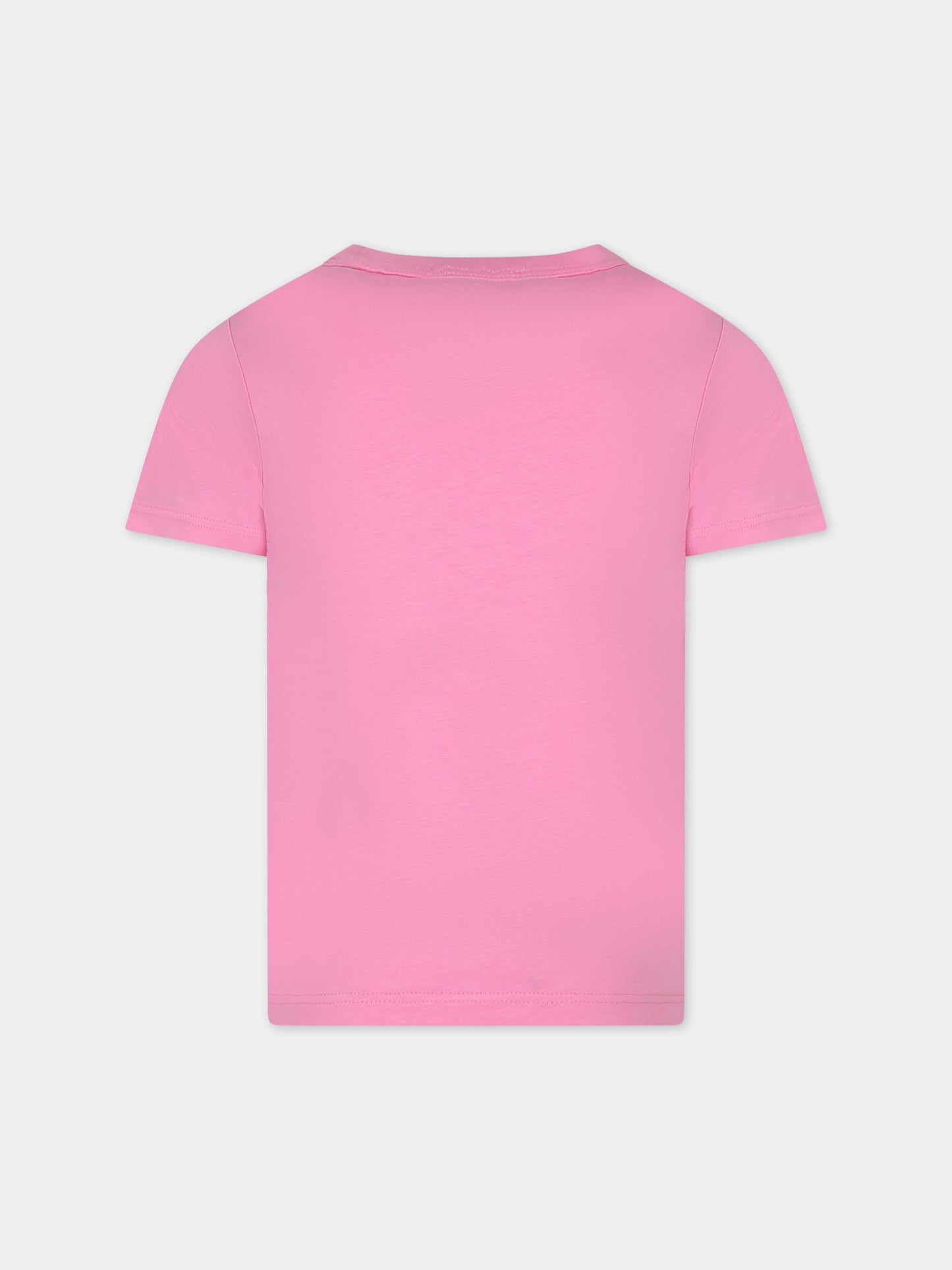 T-shirt rosa per bambina con logo,Marc Jacobs,W15651 44G