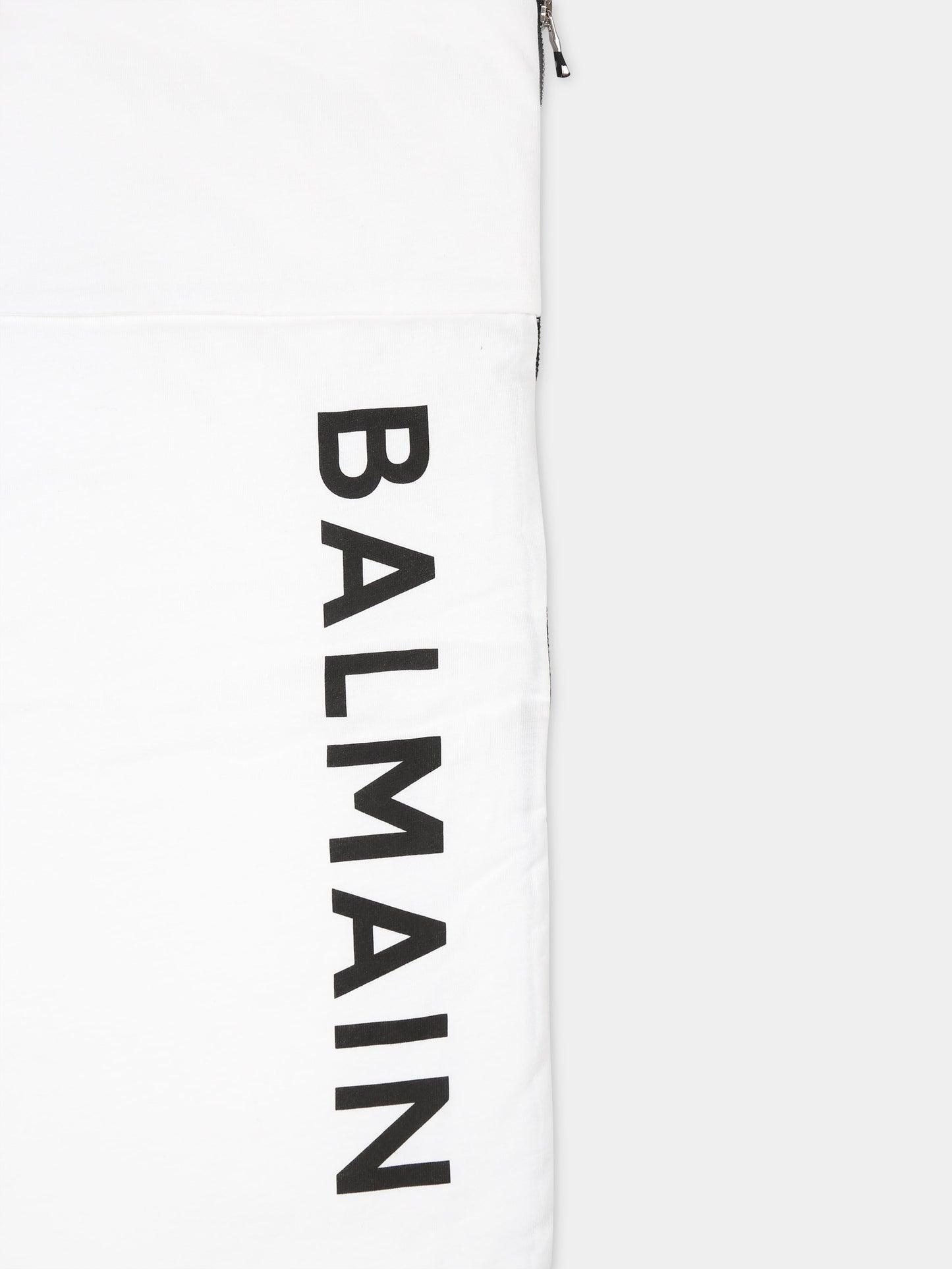 Sacco nanna bianco per neonati con logo,Balmain Kids,6Q0B40 J0006 100NE