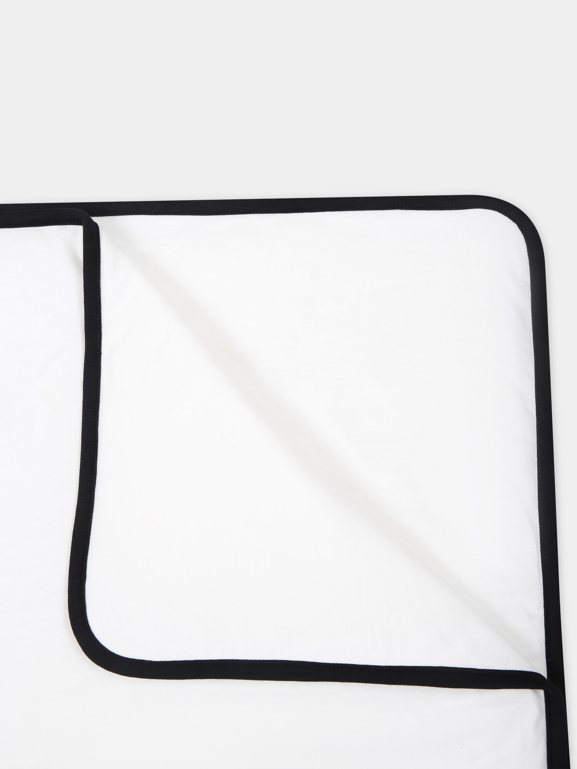 Coperta bianca per neonati con logo,Balmain Kids,6Q0B50 J0006 100NE