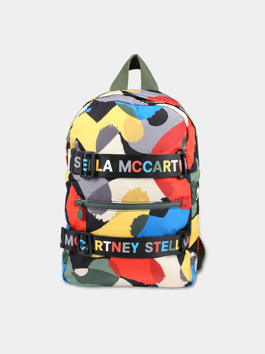 Zaino multicolor per bambino con stampa grafica,Stella Mccartney Kids,TT0Q38 Z1497 930MC