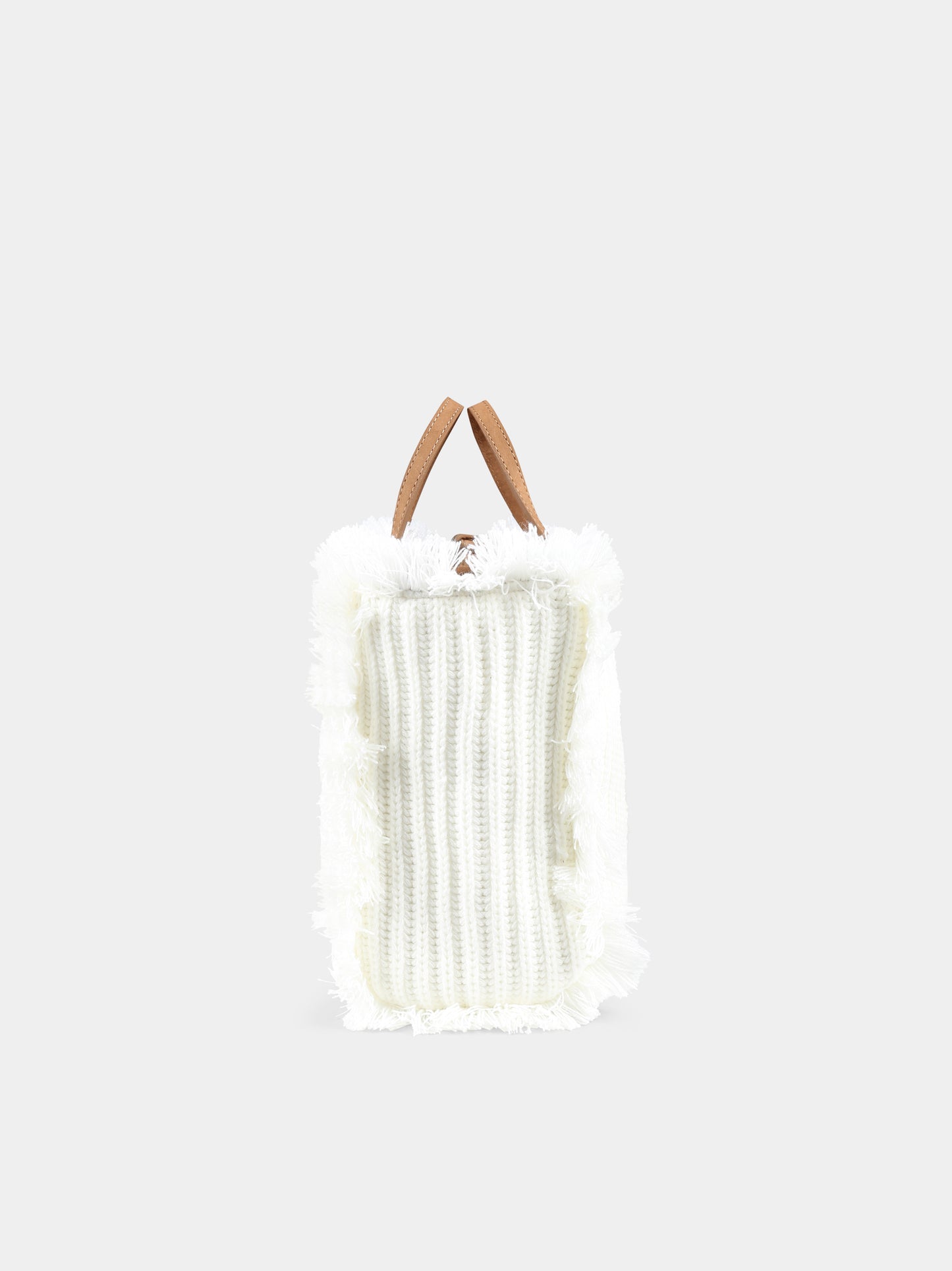 Borsa Colette avorio per bambina con logo,Mc2 Saint Barth,COL0003 - 00502G