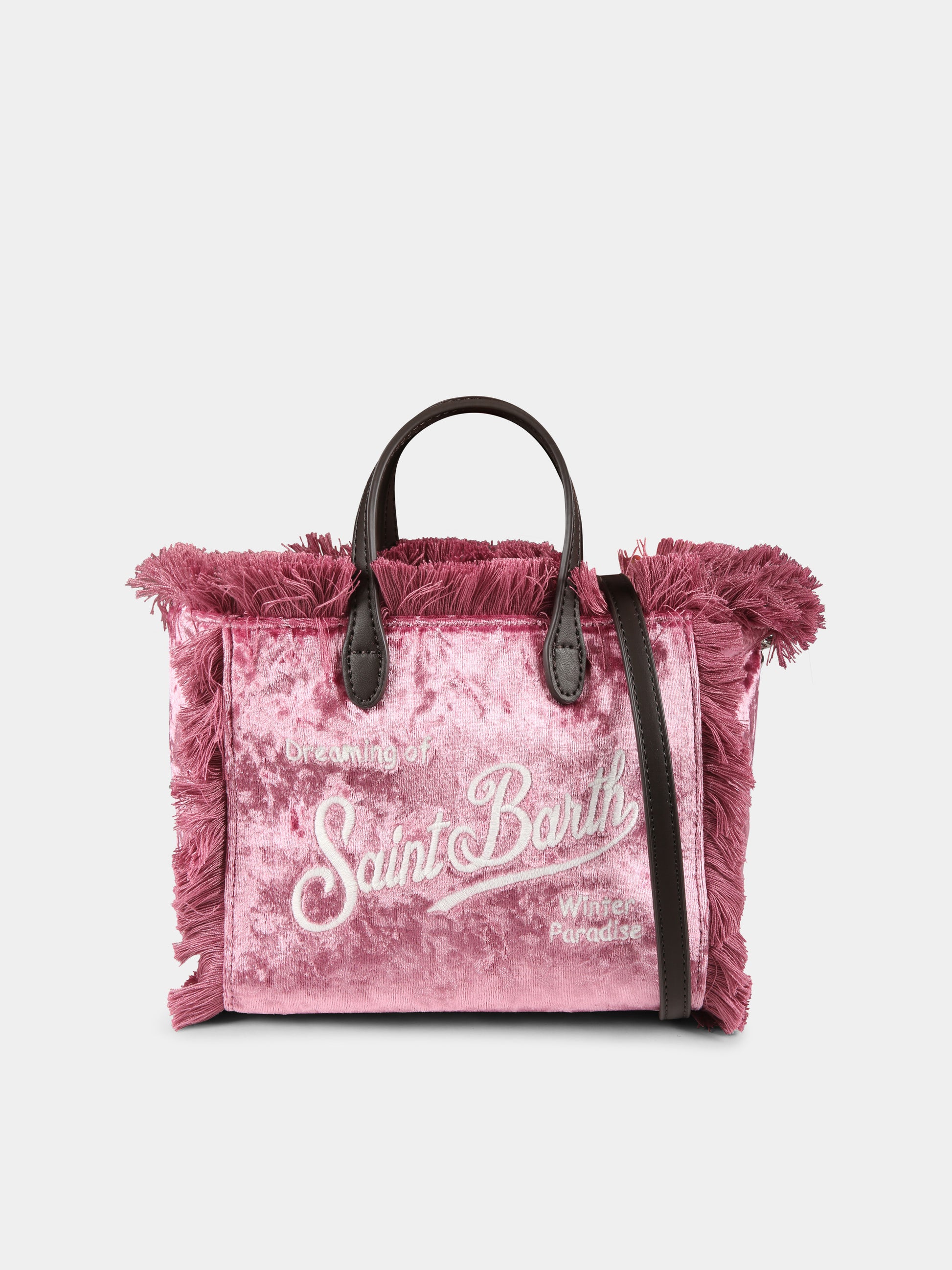 Borsa Vanity mini rosa per bambina con logo,Mc2 Saint Barth,VAMI007 - 00225G