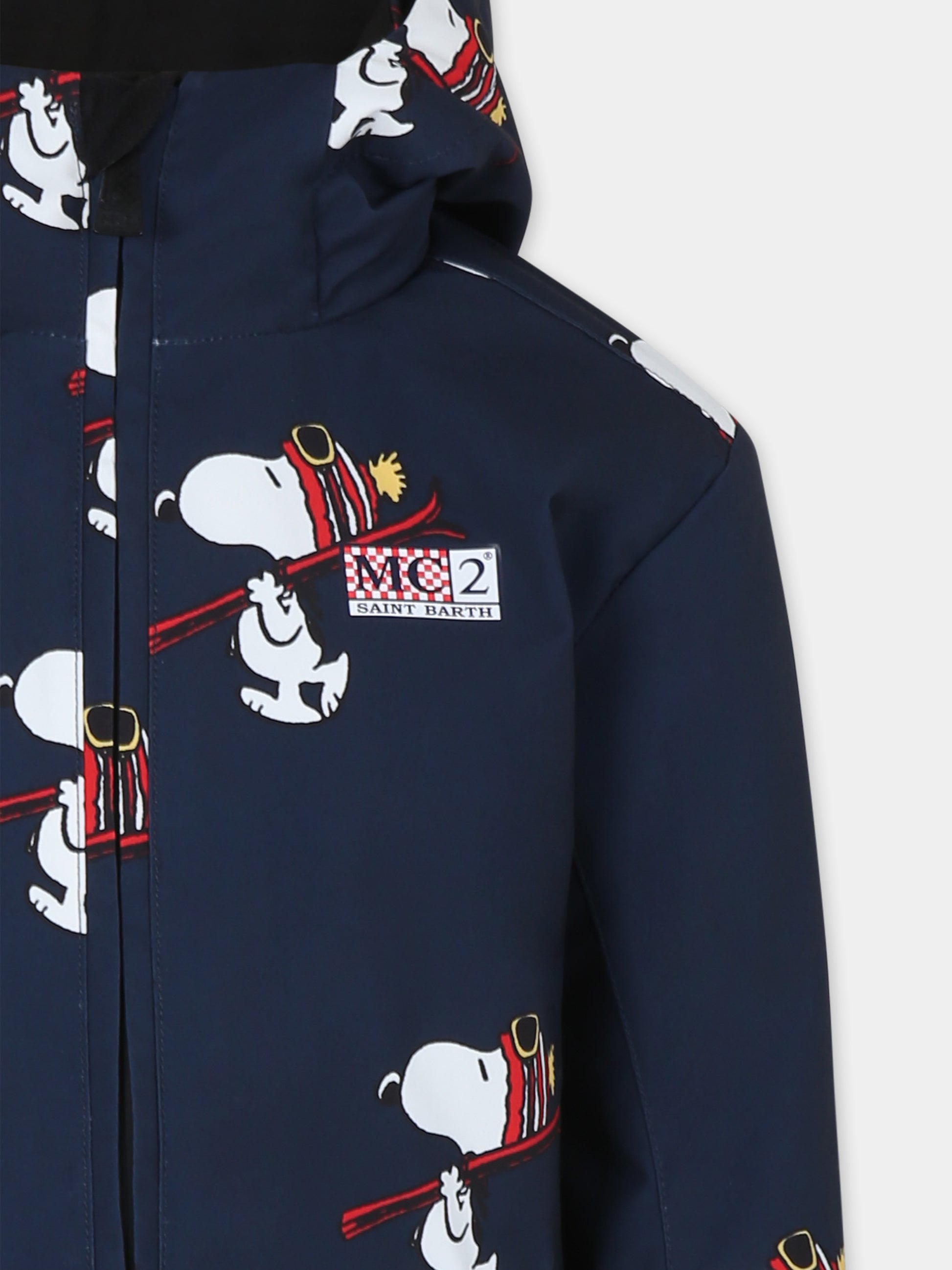 Piumino blu per bambino con Snoopy,Mc2 Saint Barth,WLD0001 - 00396G