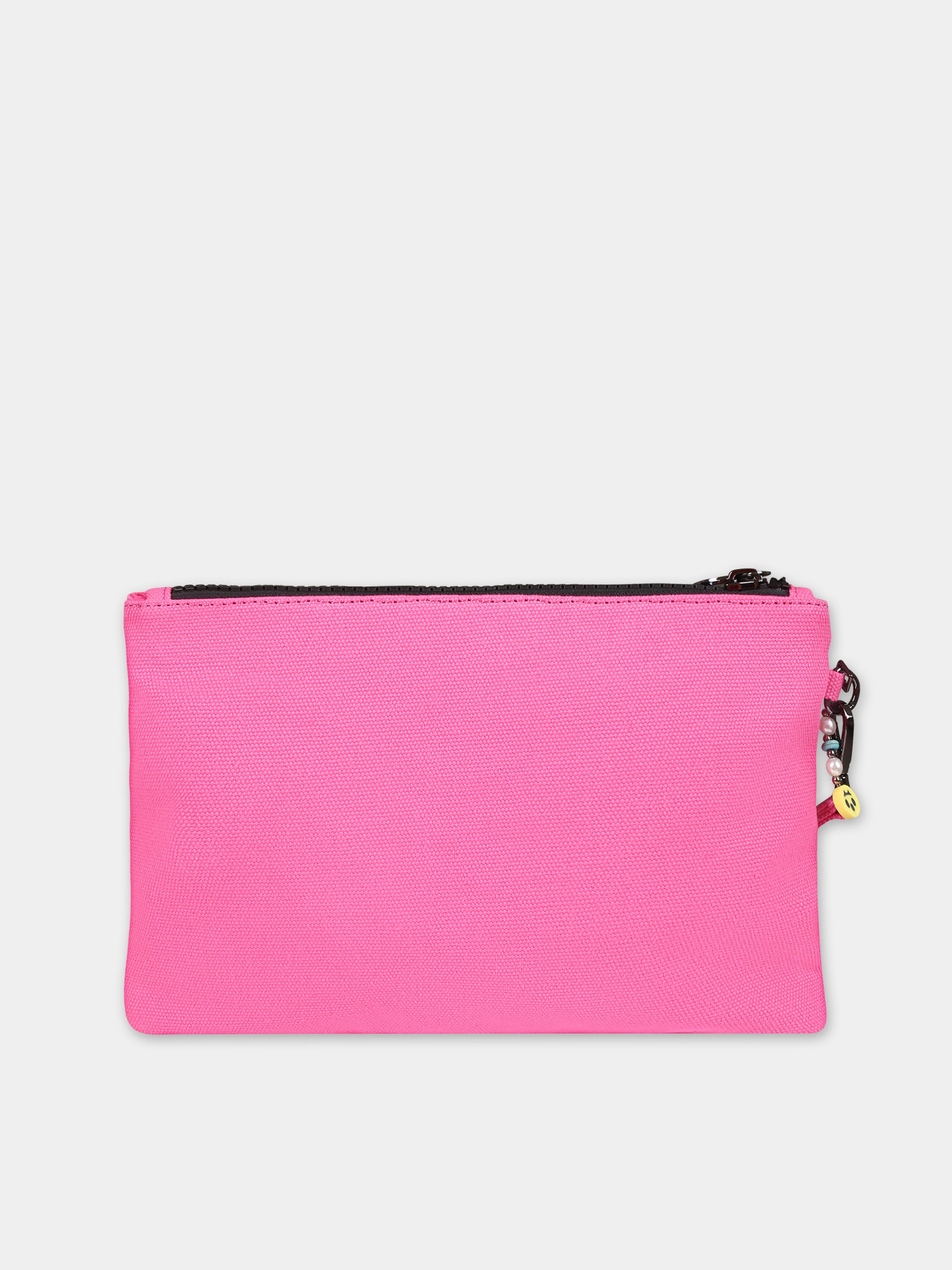 Pochette fucsia per bambina con logo e smile,Barrow,S4BKJUBA165 BW007