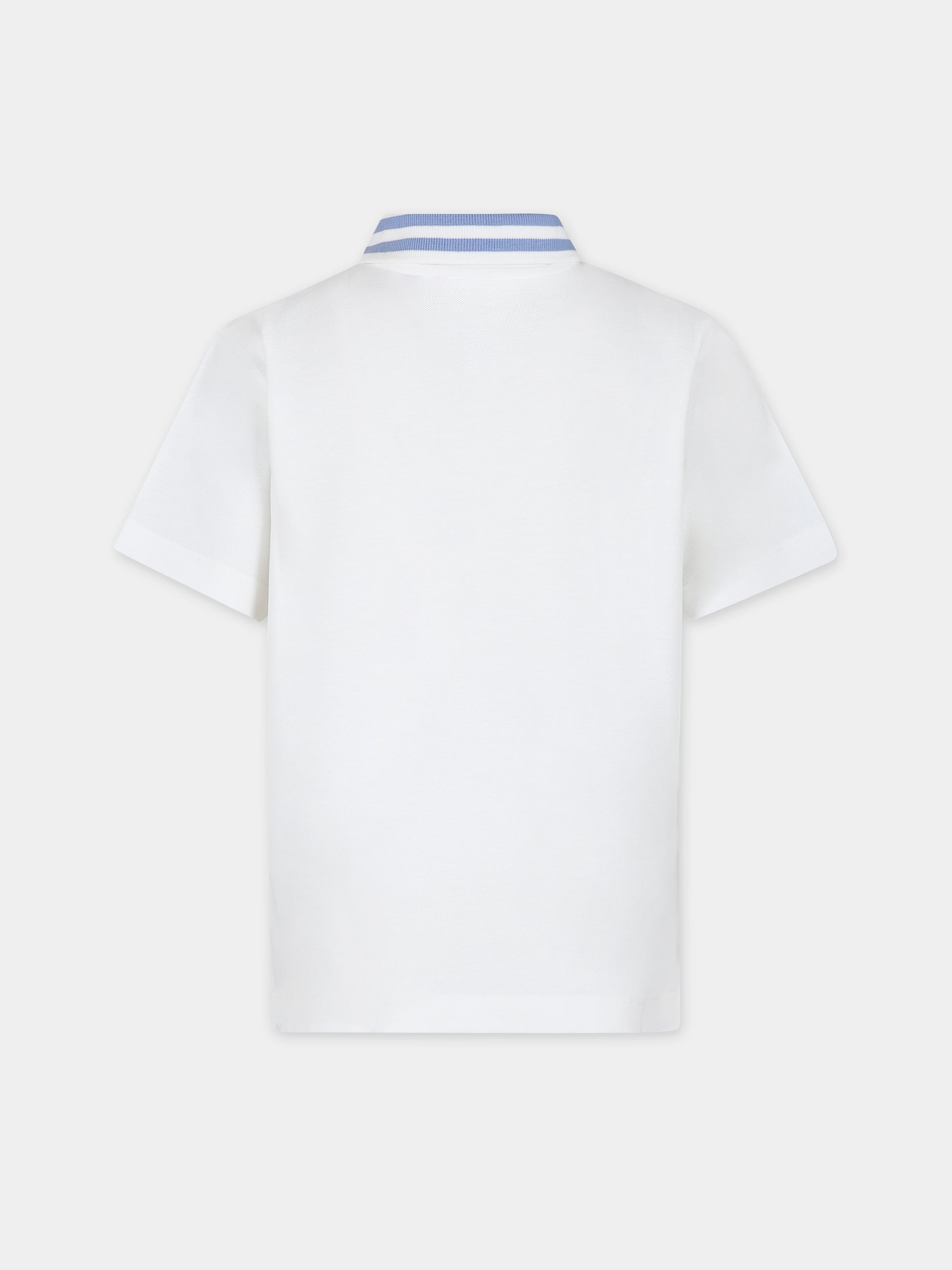 Polo avorio per bambino con Pegaso,Etro,GU8P31 Z2119 101AZ