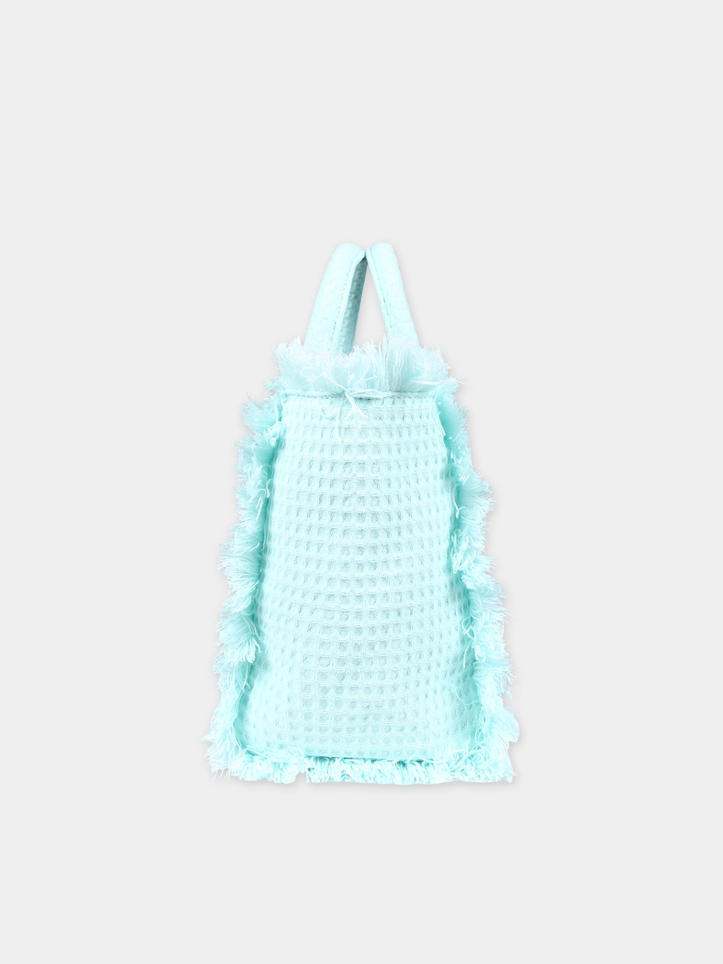 Borsa mare celeste per bambina con logo,Mc2 Saint Barth,COL0005 00193F