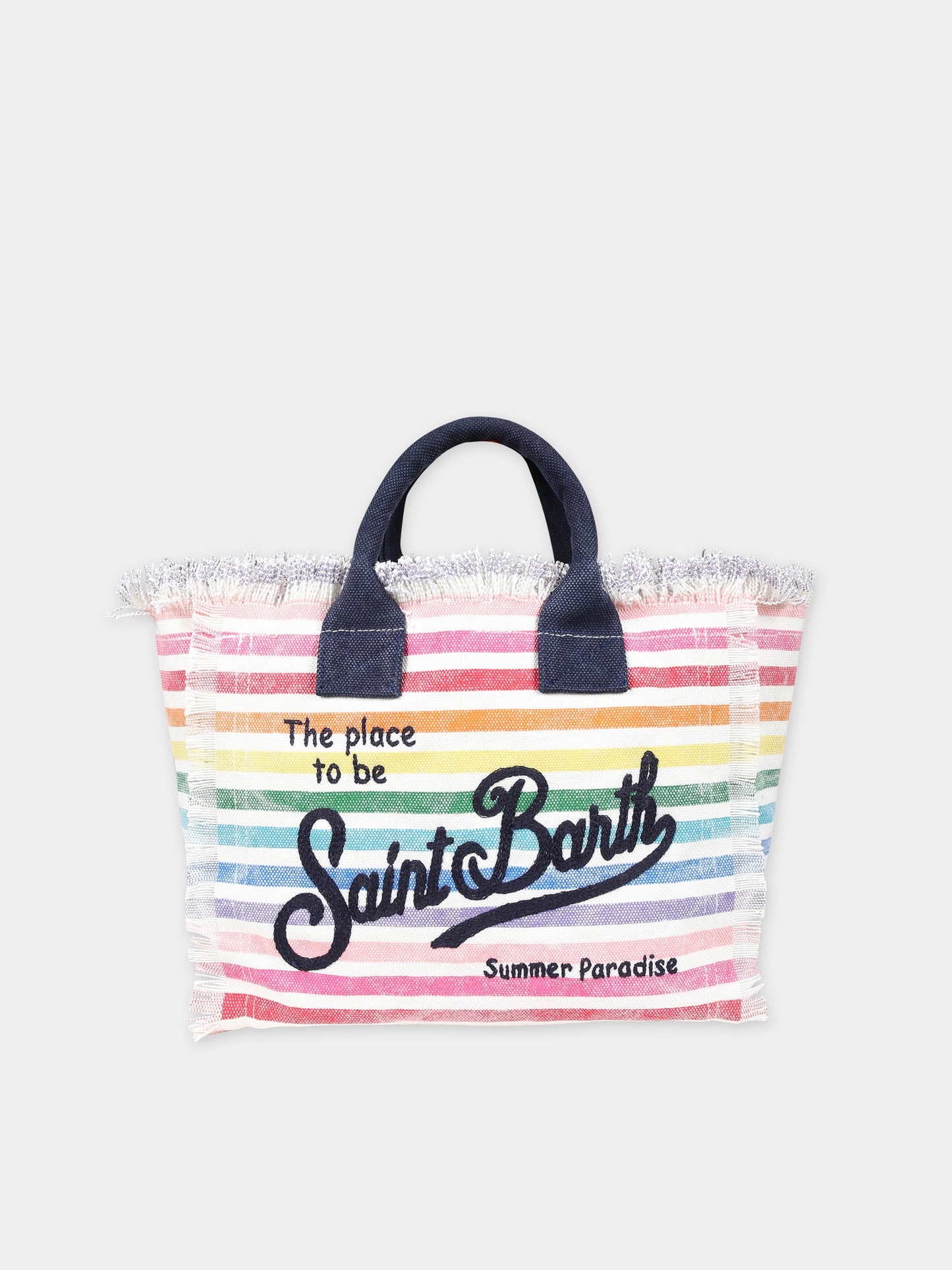 Borsa mare multicolor per bambina con logo,Mc2 Saint Barth,COL0001 05482D