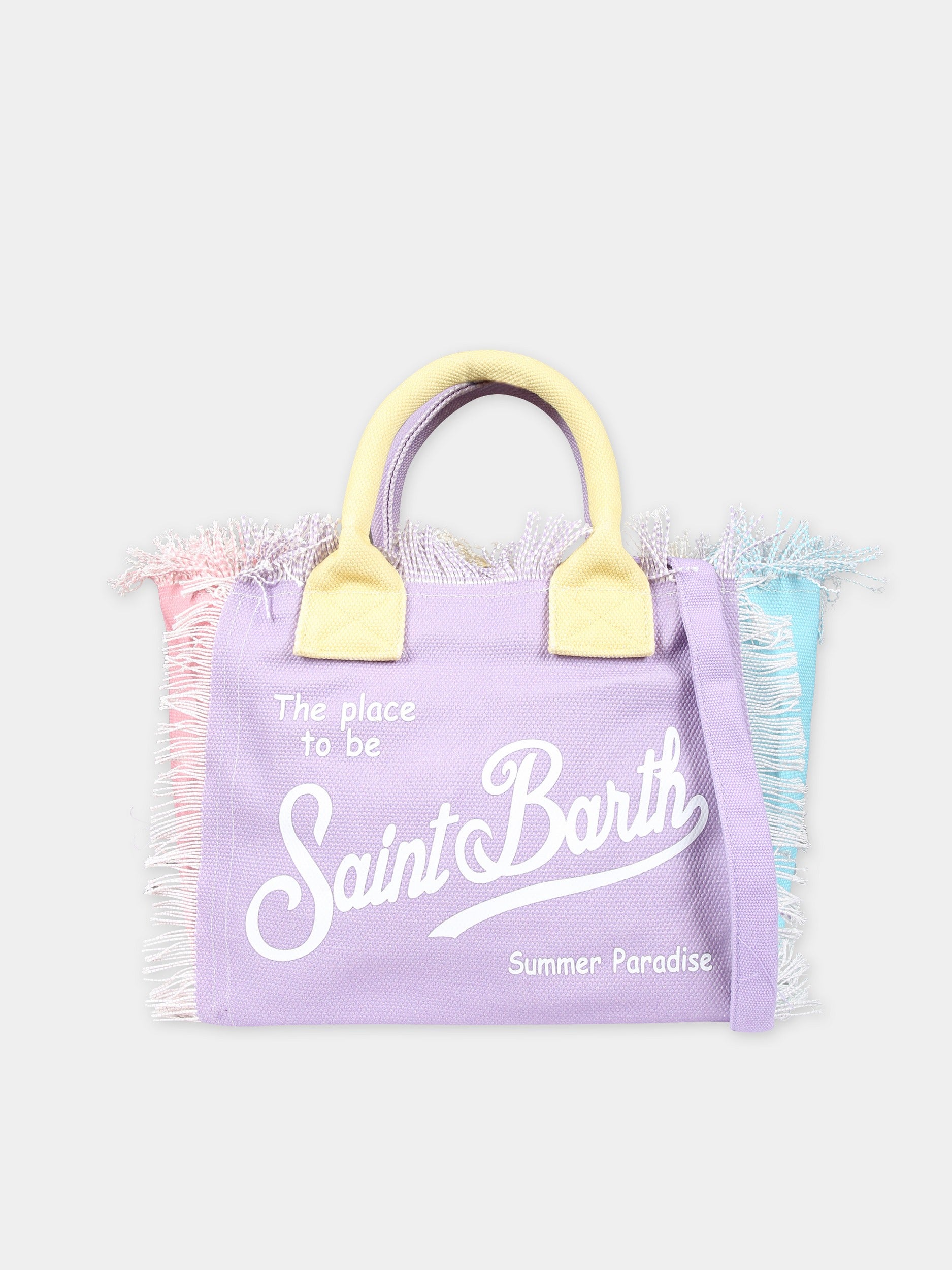 Borsa mare multicolor per bambina con logo,Mc2 Saint Barth,COL0001 01047F