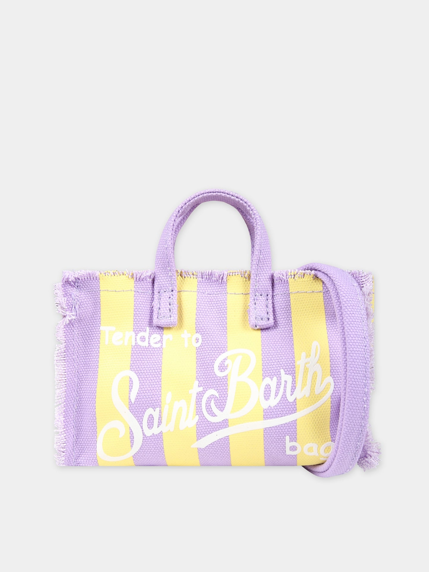 Borsa porta cellulare viola per bambina con logo,Mc2 Saint Barth,PHONE001 00603F
