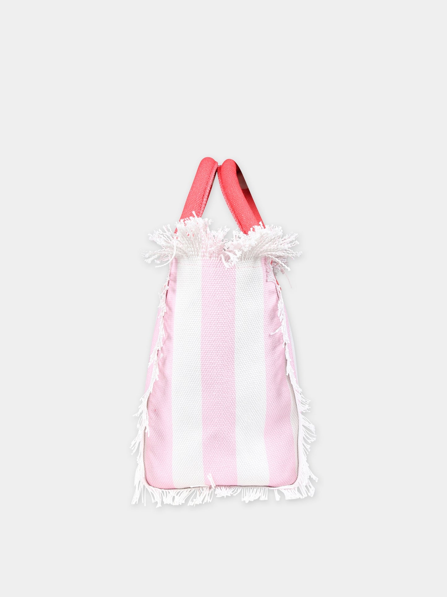 Borsa mare rosa per bambina con stampa fragola,Mc2 Saint Barth,COL0001 00350F