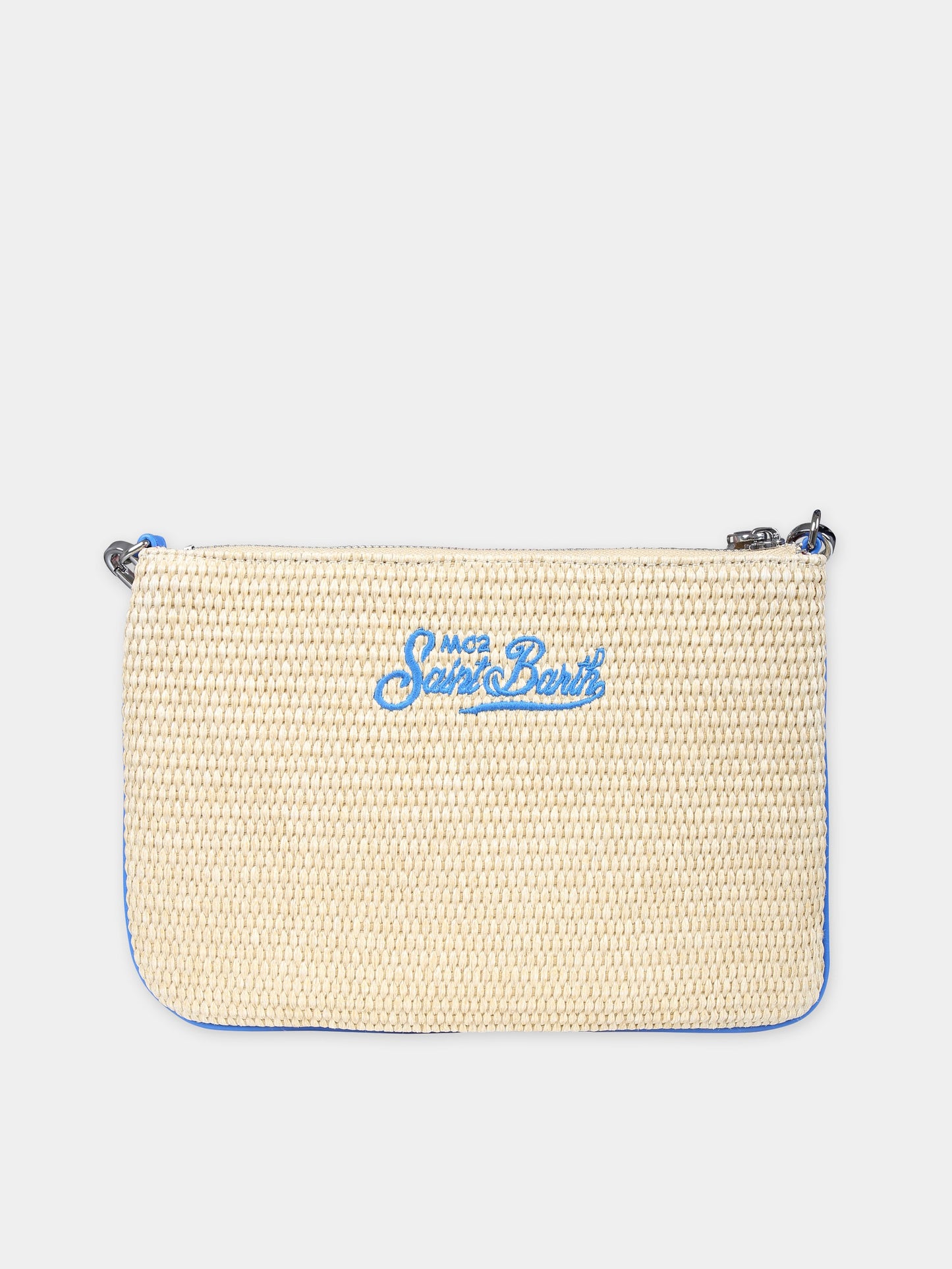 Pochette beige per bambina con logo e perline,Mc2 Saint Barth,PAR0021 00386F