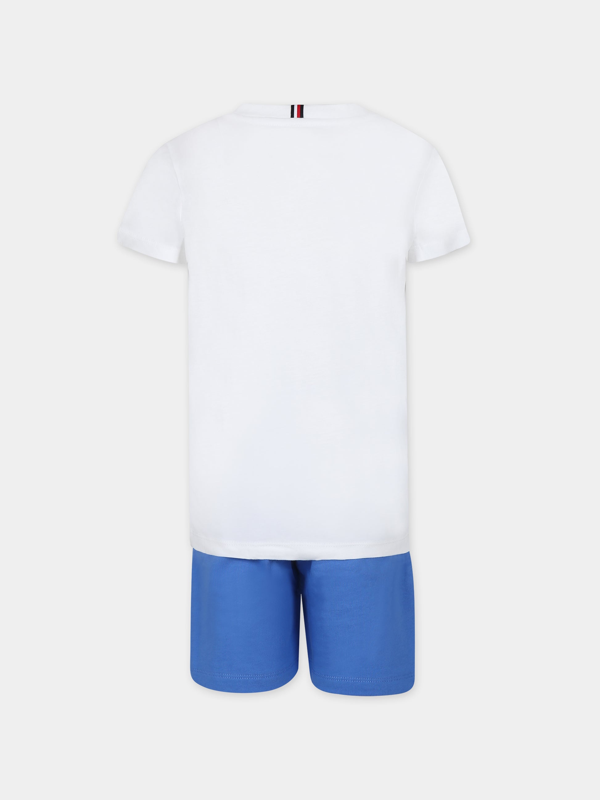 Completo bianco per bambino con logo,Tommy Hilfiger Junior,24STHKB0KB08829J C30