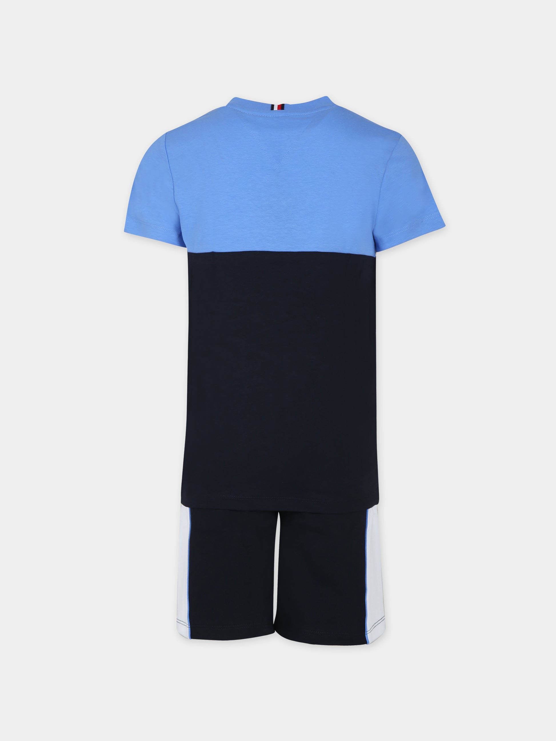 Completo blu per bambino con logo,Tommy Hilfiger Junior,24STHKB0KB08831J C30