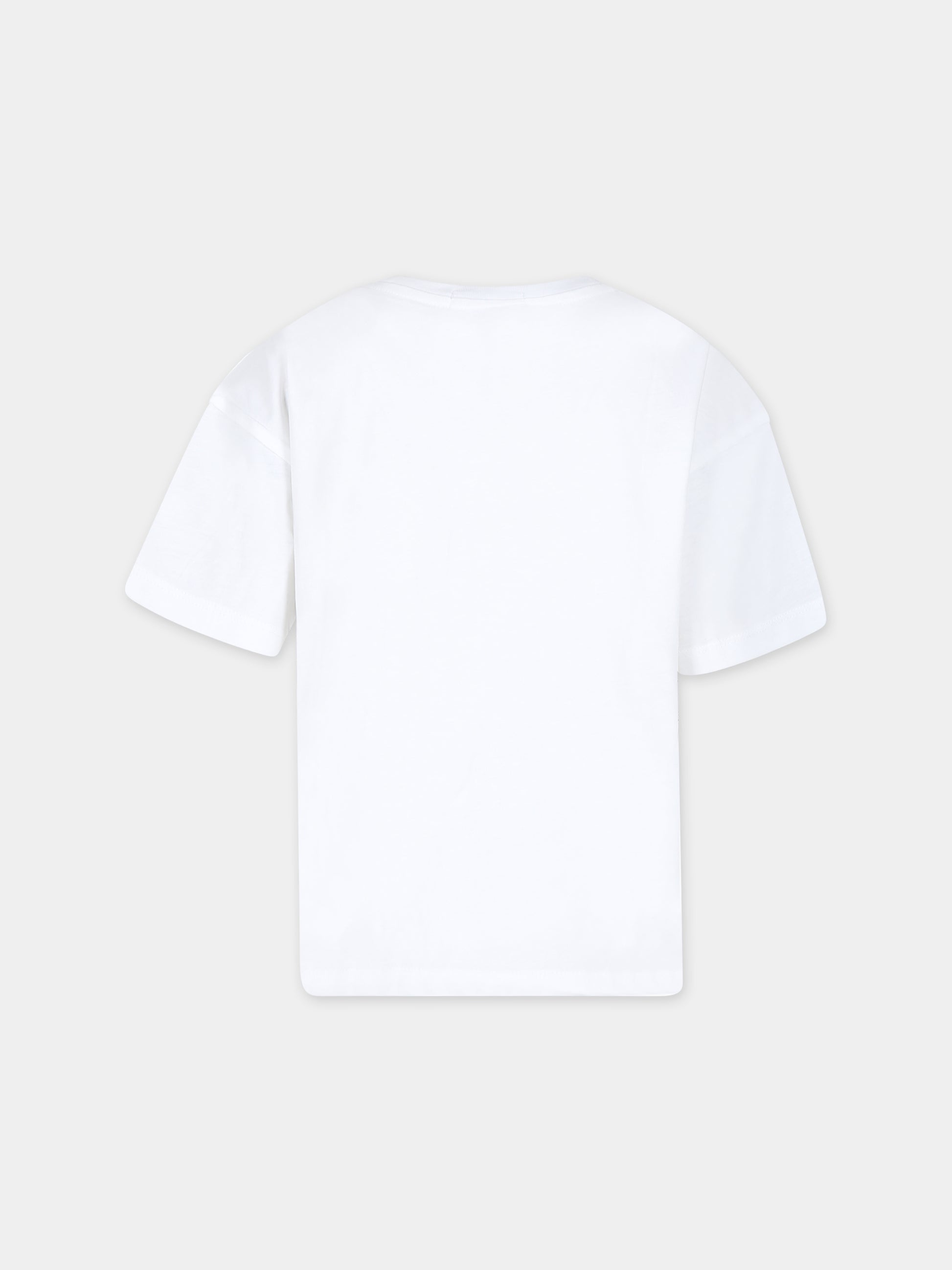 T-shirt bianca per bambina con logo,Calvin Klein Kids,24SCKIG0IG02434T YAF