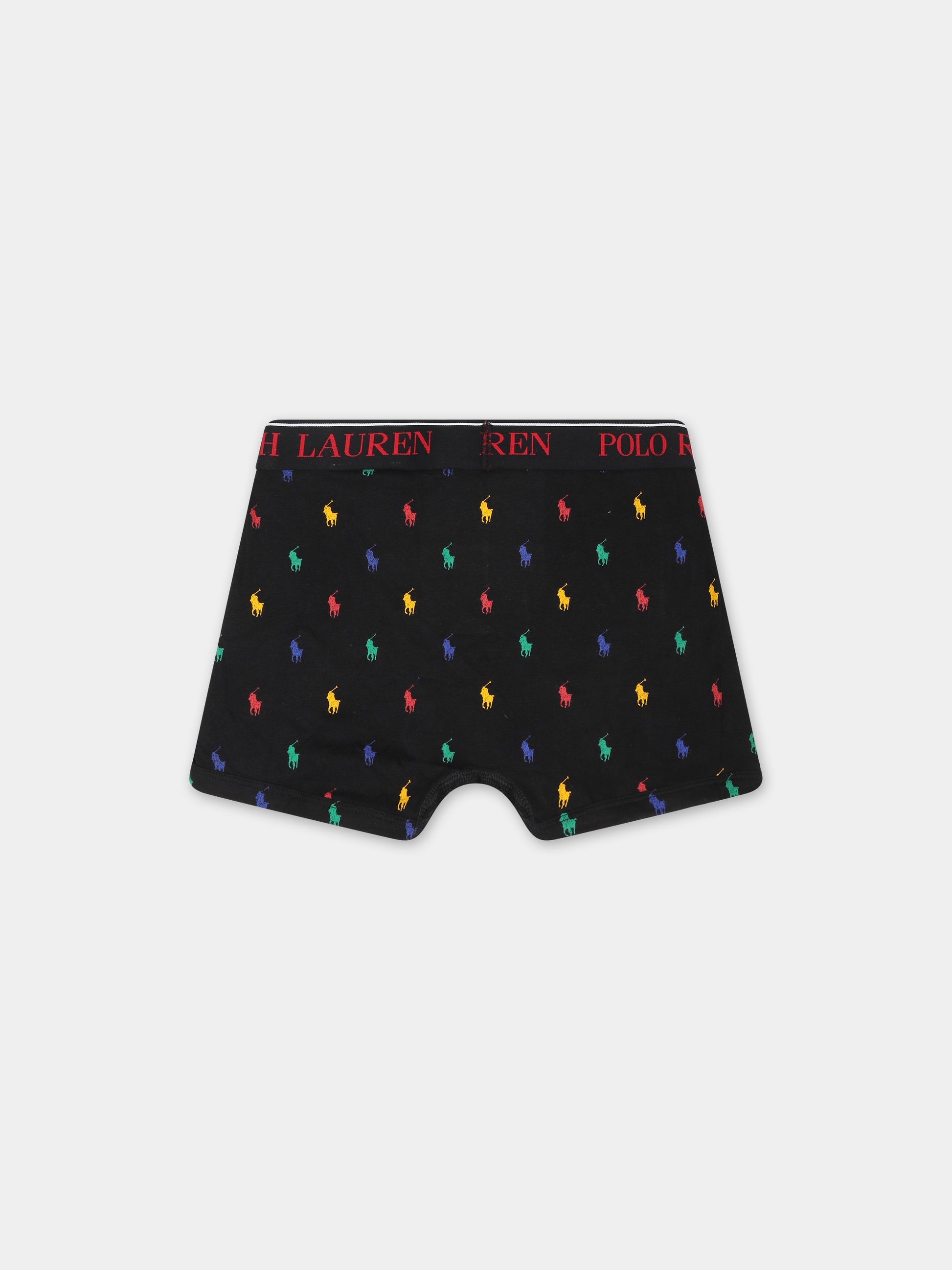 Set boxer multicolor per bambino con cavallino e logo,Ralph Lauren Kids,RL9P5015 9P5015 K0O