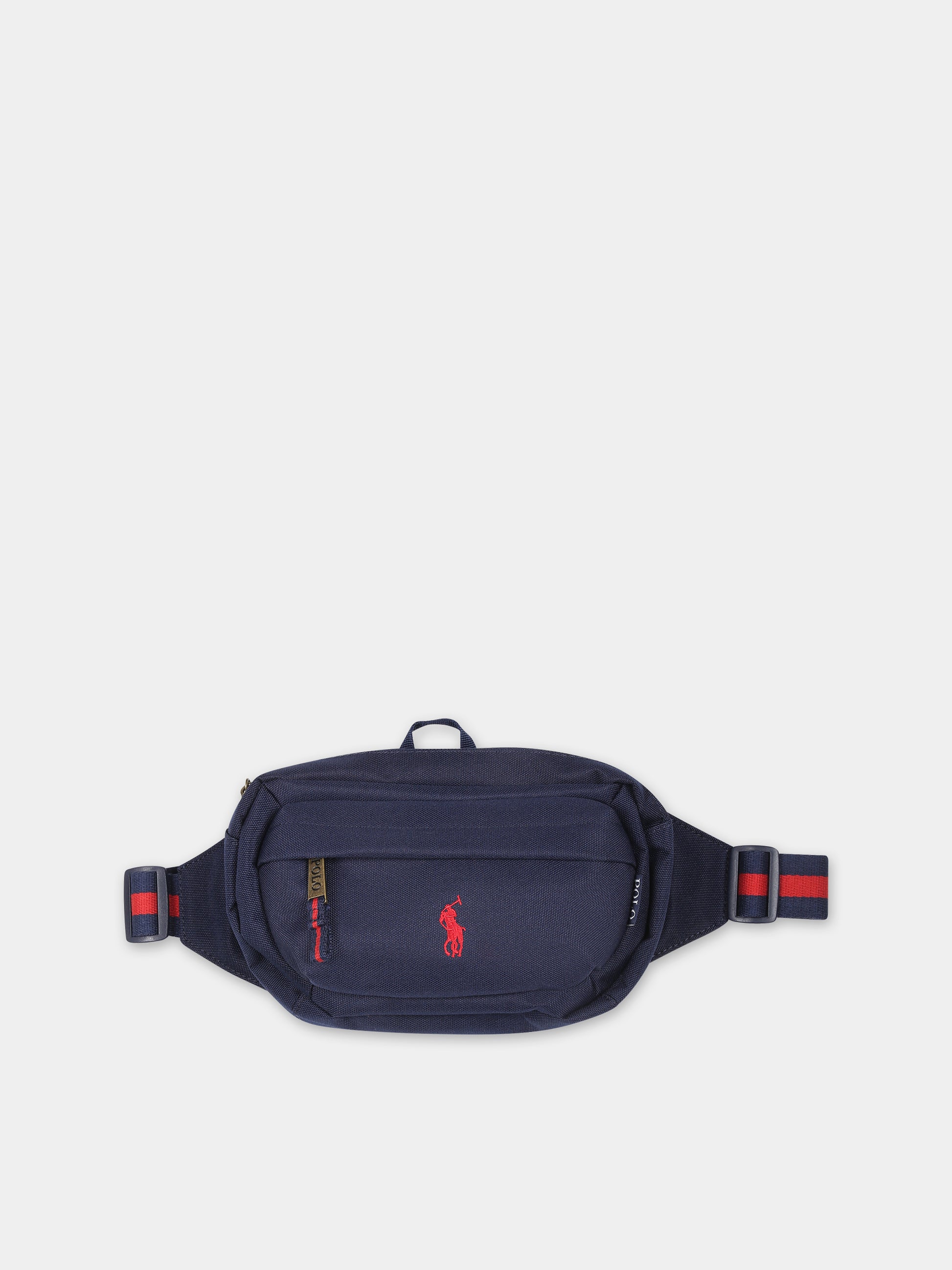 Marsupio blu per bambini con cavallino,Ralph Lauren Kids,23WRL9AR012 BCV