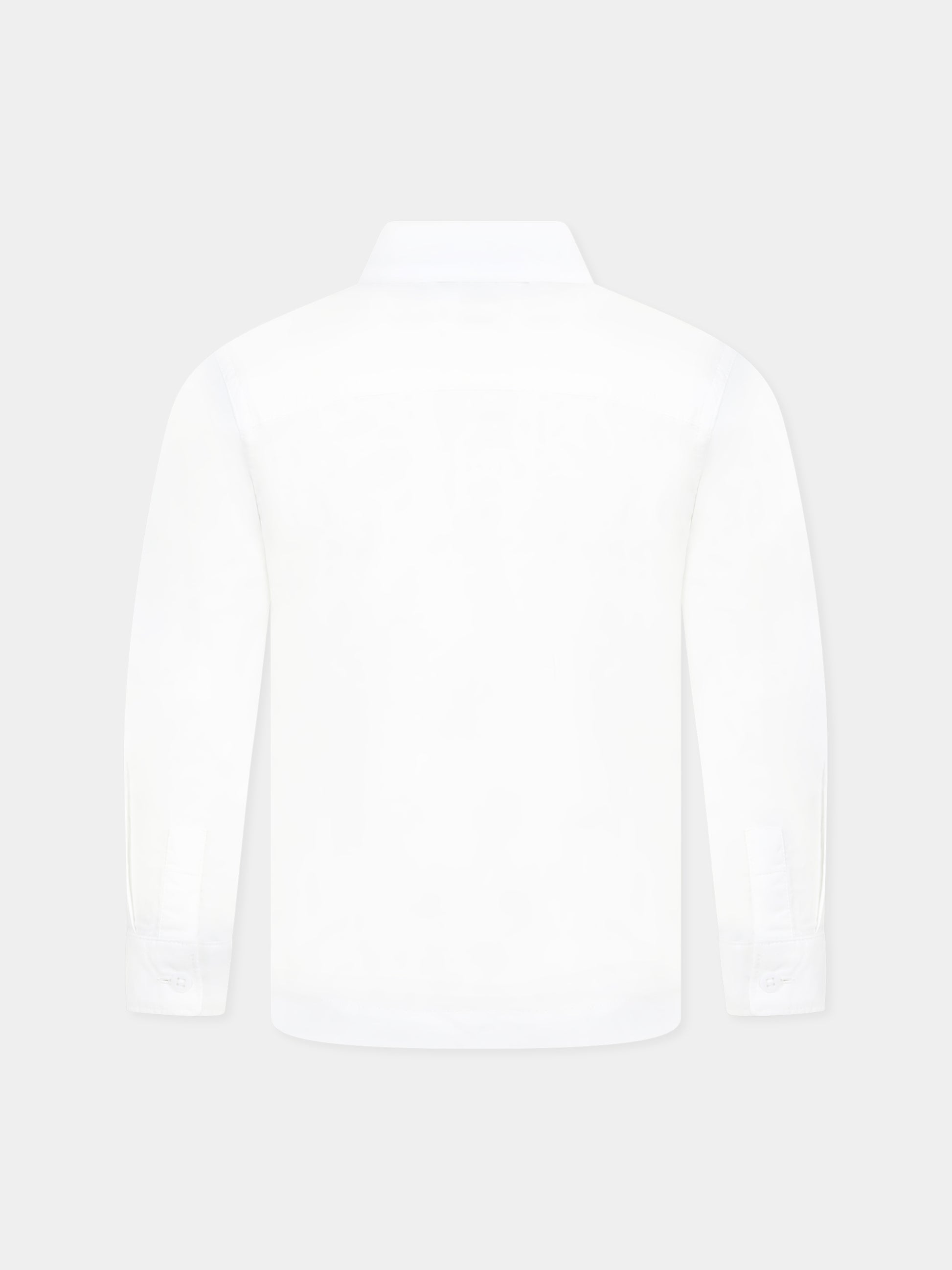 Camicia bianca per bambino con logo,Calvin Klein Kids,24F CKIB0IB02392J IB0IB02392 YAF