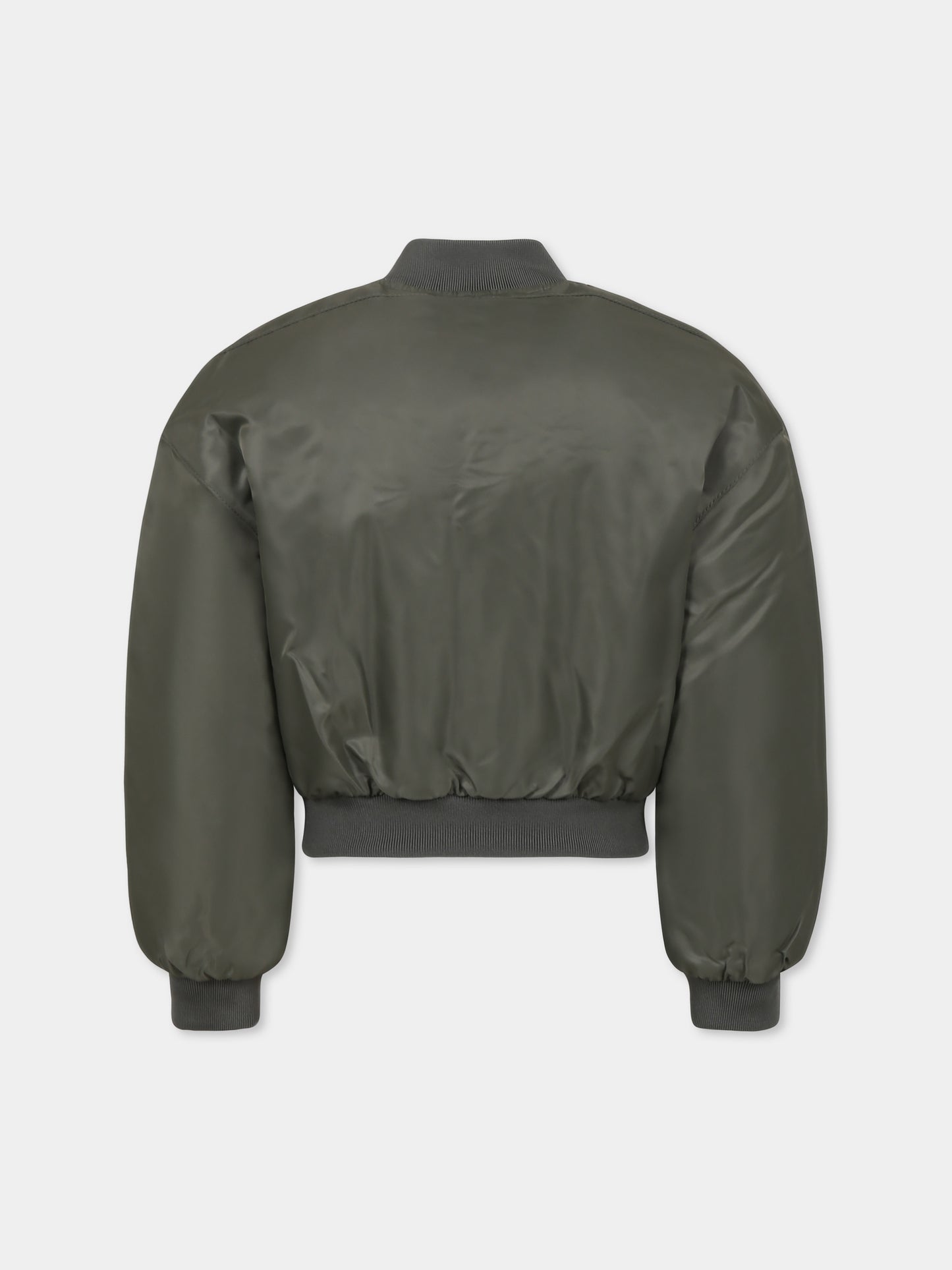 Bomber verde per bambina con logo,Calvin Klein Kids,24F CKIG0IG02679J IG0IG02679 LDY