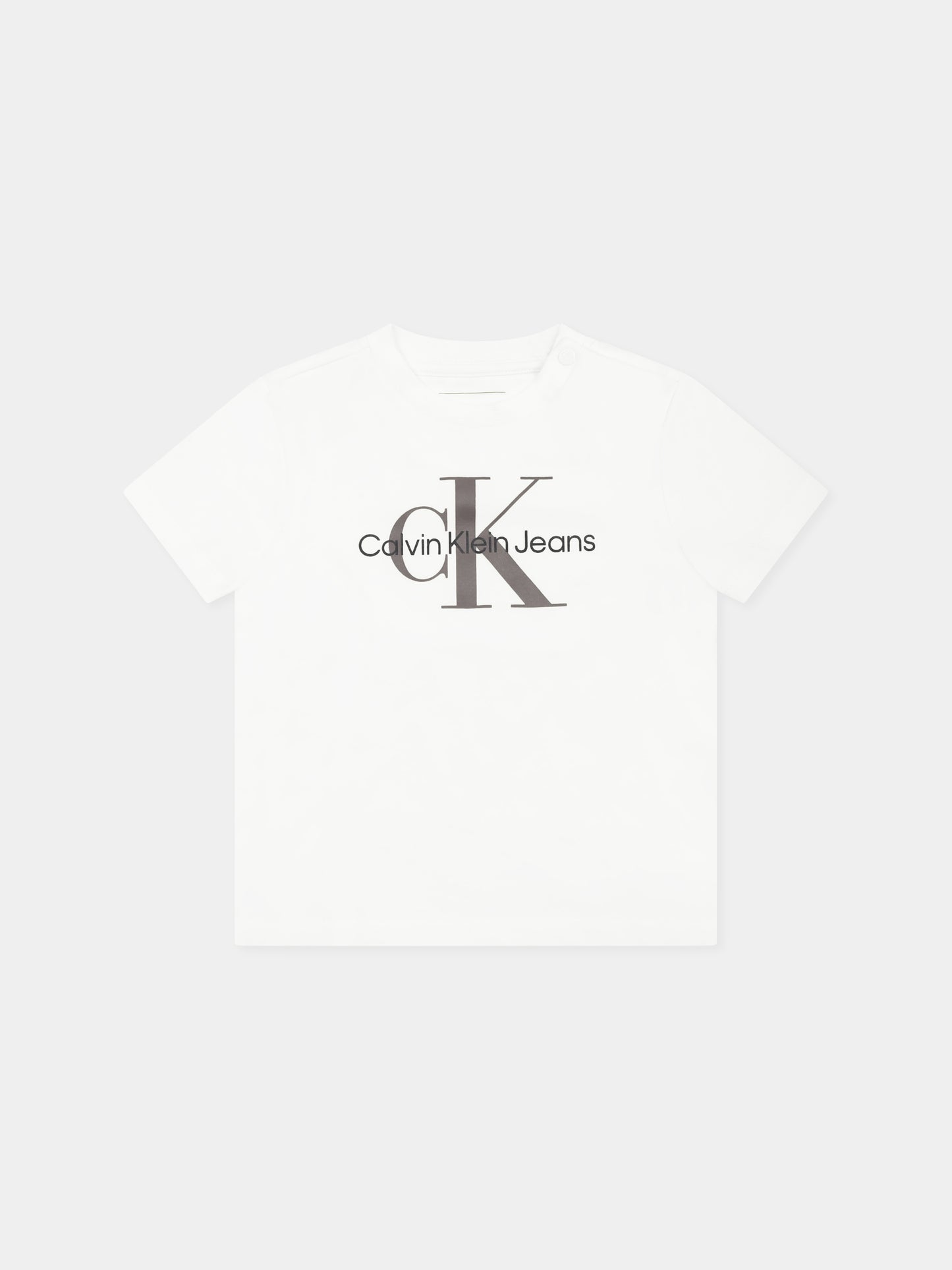 Completo marrone per neonati con logo,Calvin Klein Kids,24F CKIN0IN00011J IN0IN00011 GU1