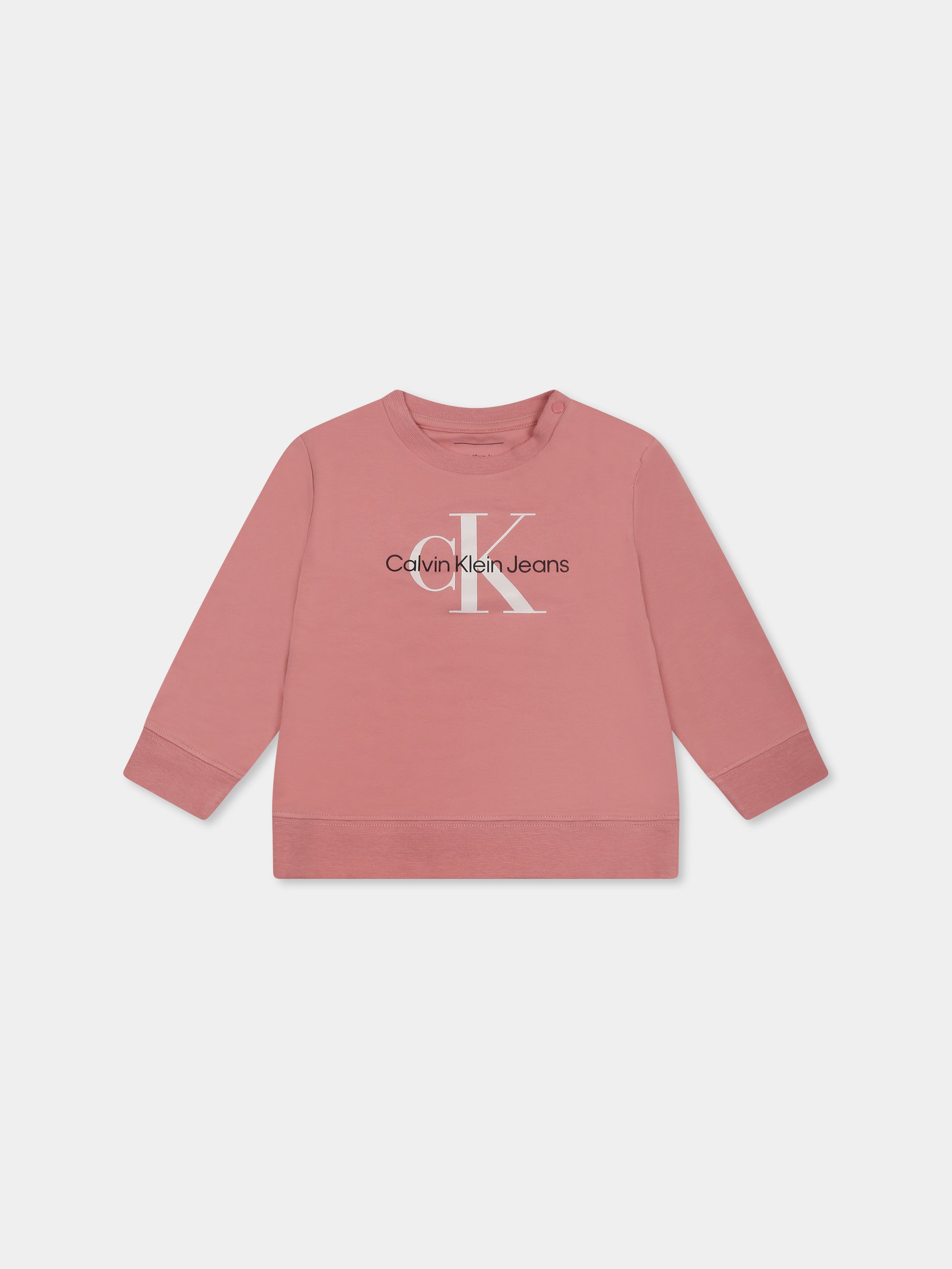 Completo rosa per neonata con logo,Calvin Klein Kids,24F CKIN0IN00011J IN0IN00011 VAZ