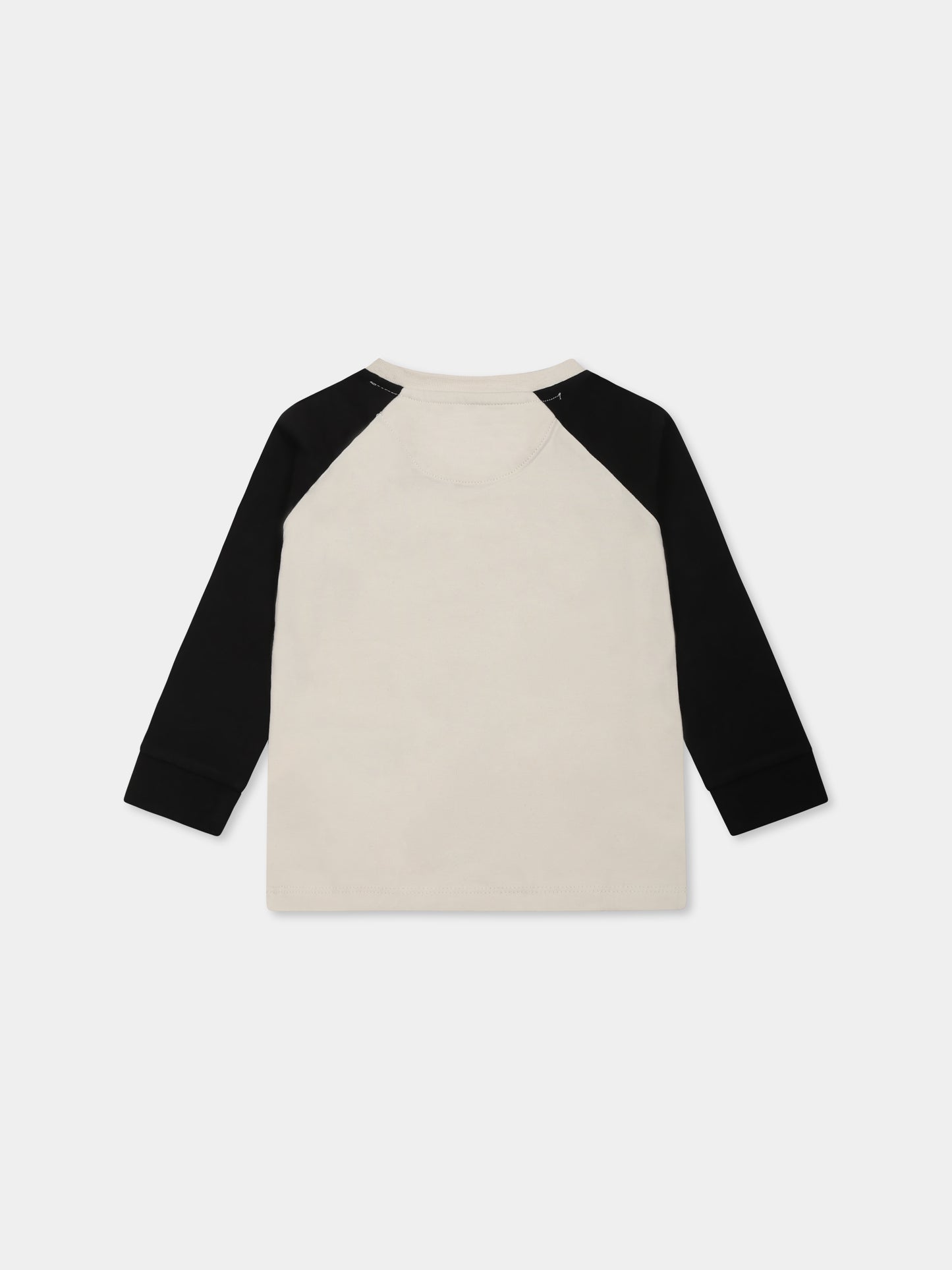 T-shirt avorio per neonato con logo,Calvin Klein Kids,24F CKIN0IN00290J IN0IN00290 CKS